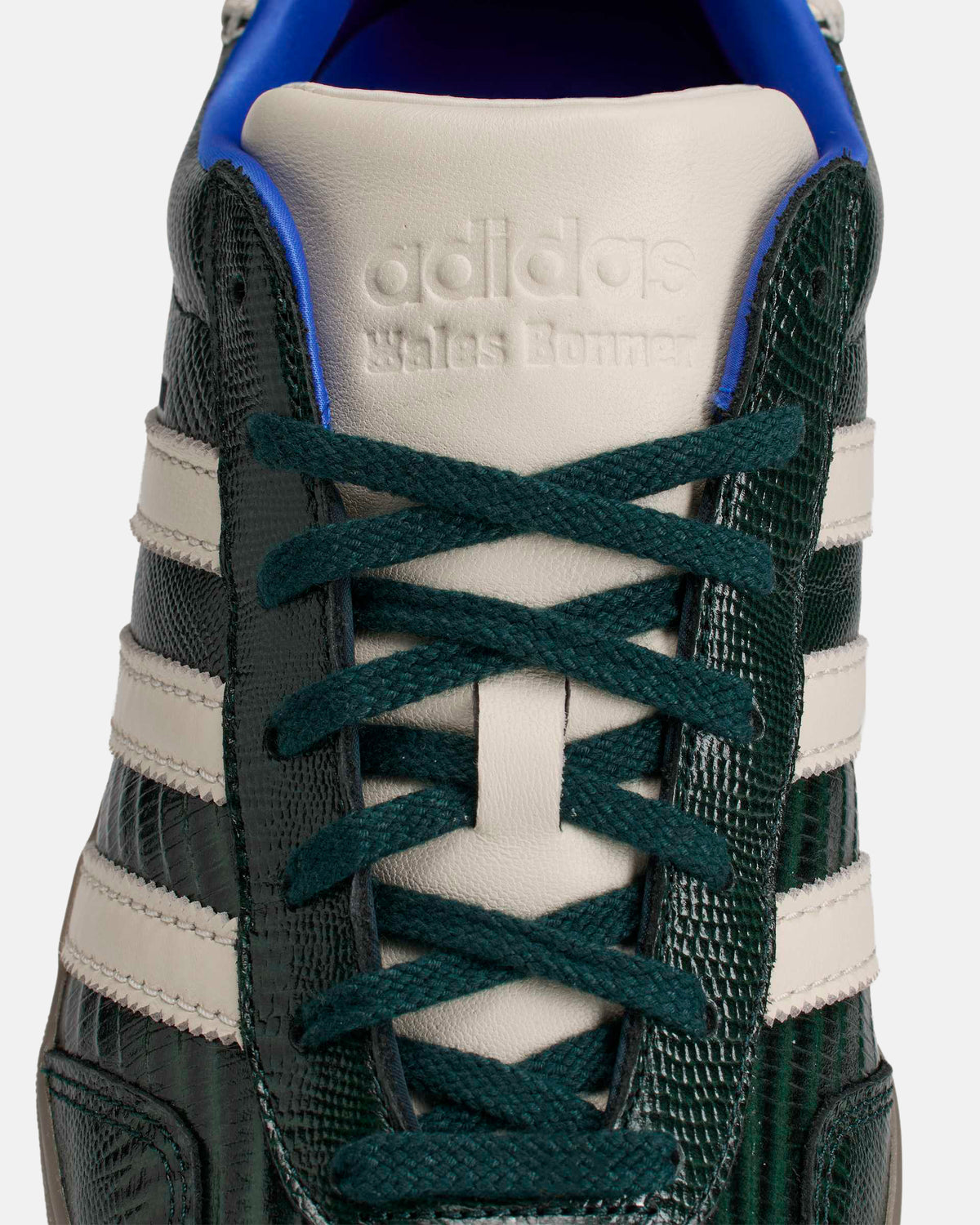 WB Gazelle Suede Croc Shoes in Night Green
