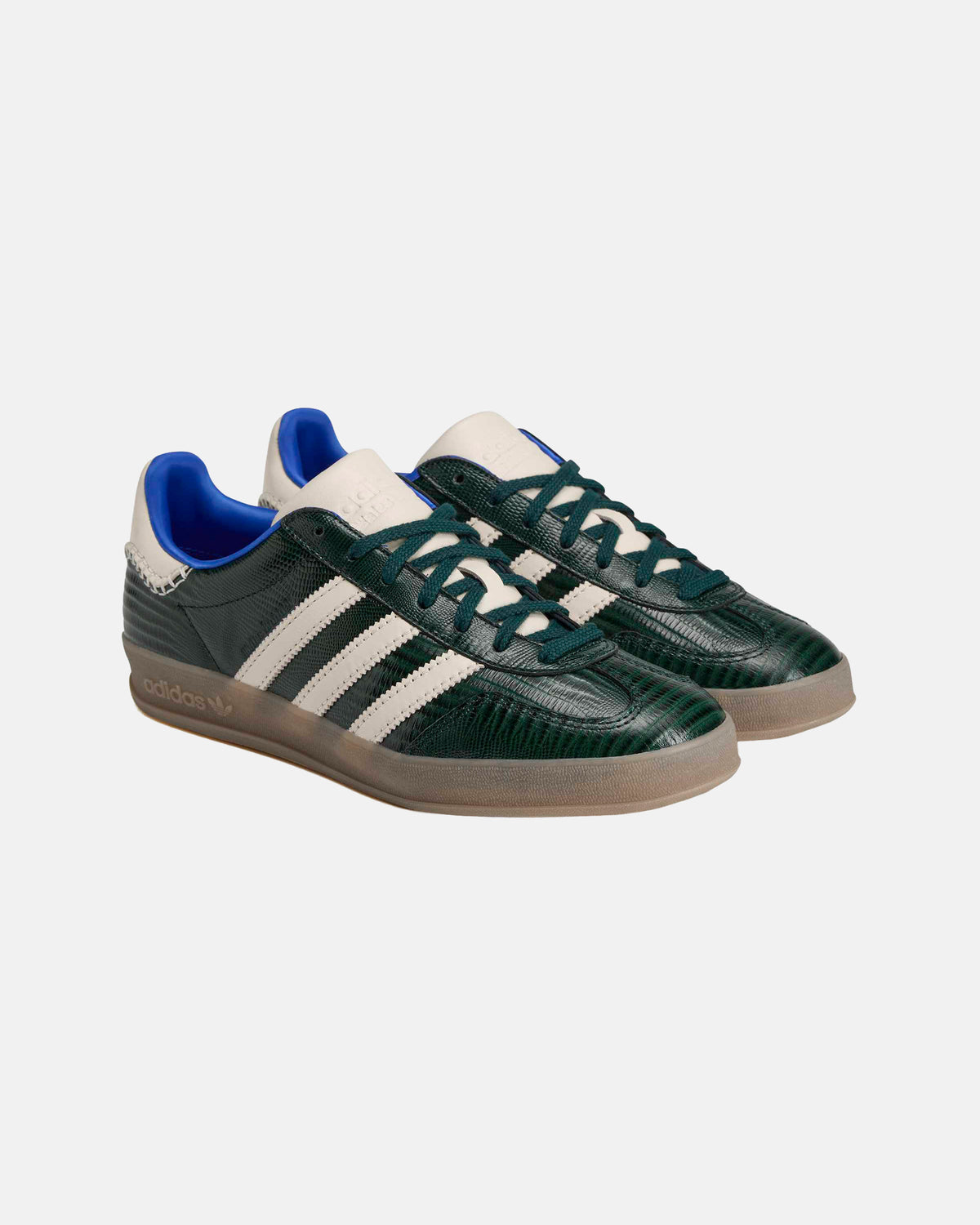 WB Gazelle Suede Croc Shoes in Night Green