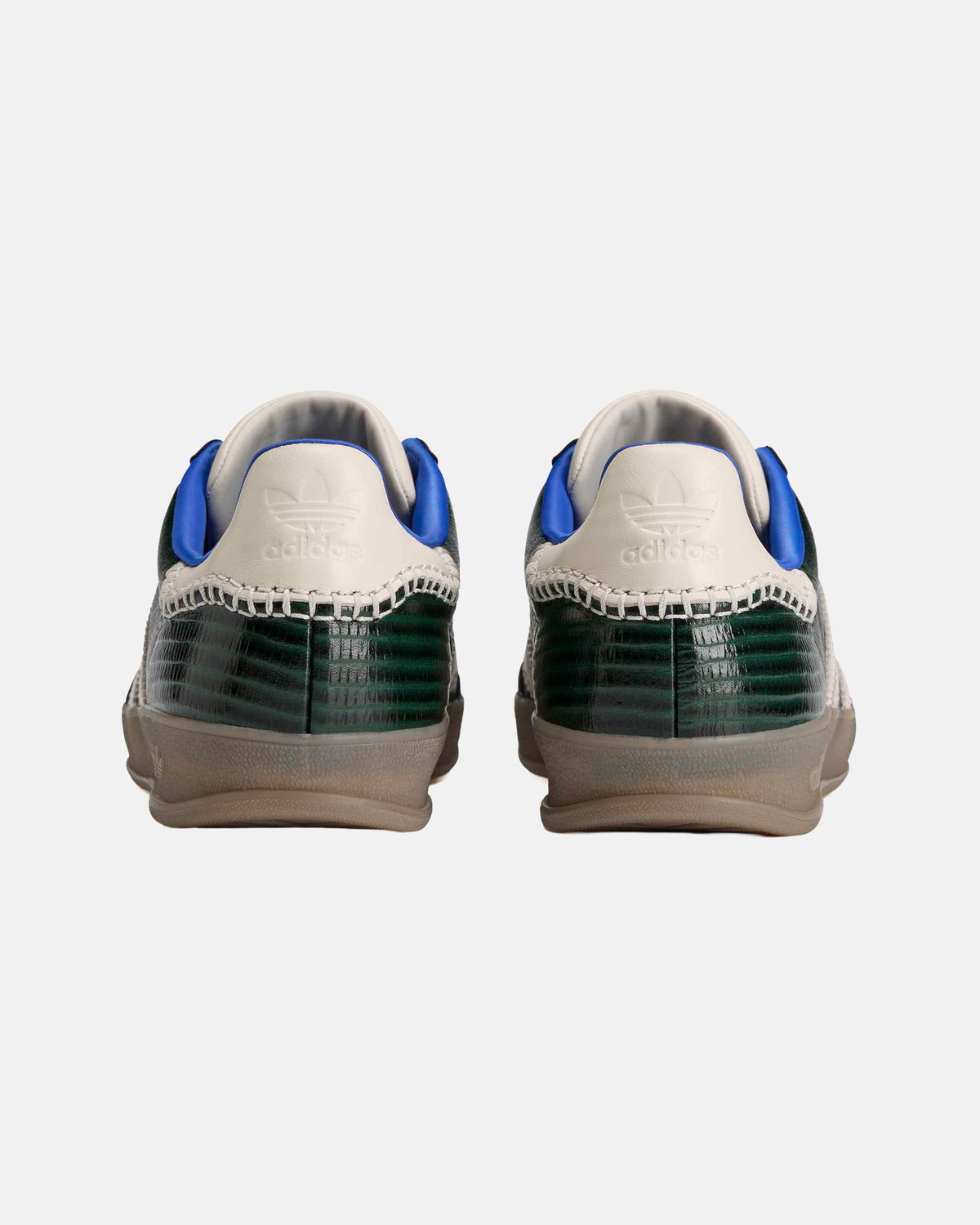 WB Gazelle Suede Croc Shoes in Night Green