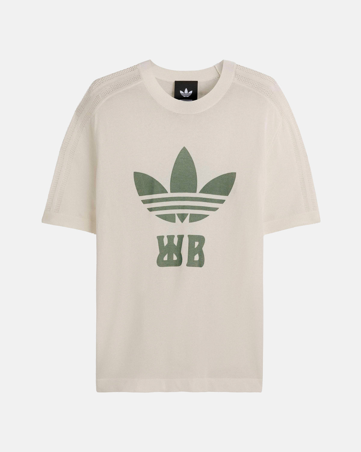 WB Knitted Tee in Cream White