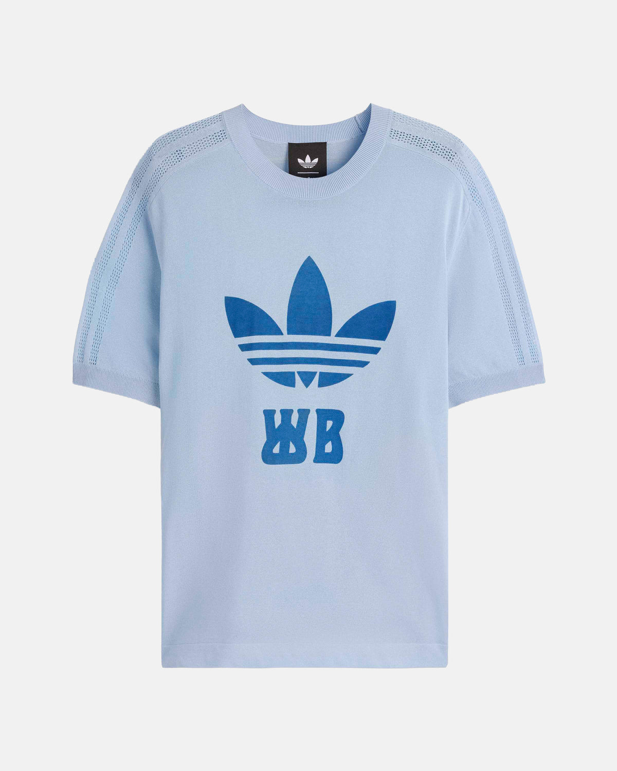 WB Knitted Tee in Sky Blue