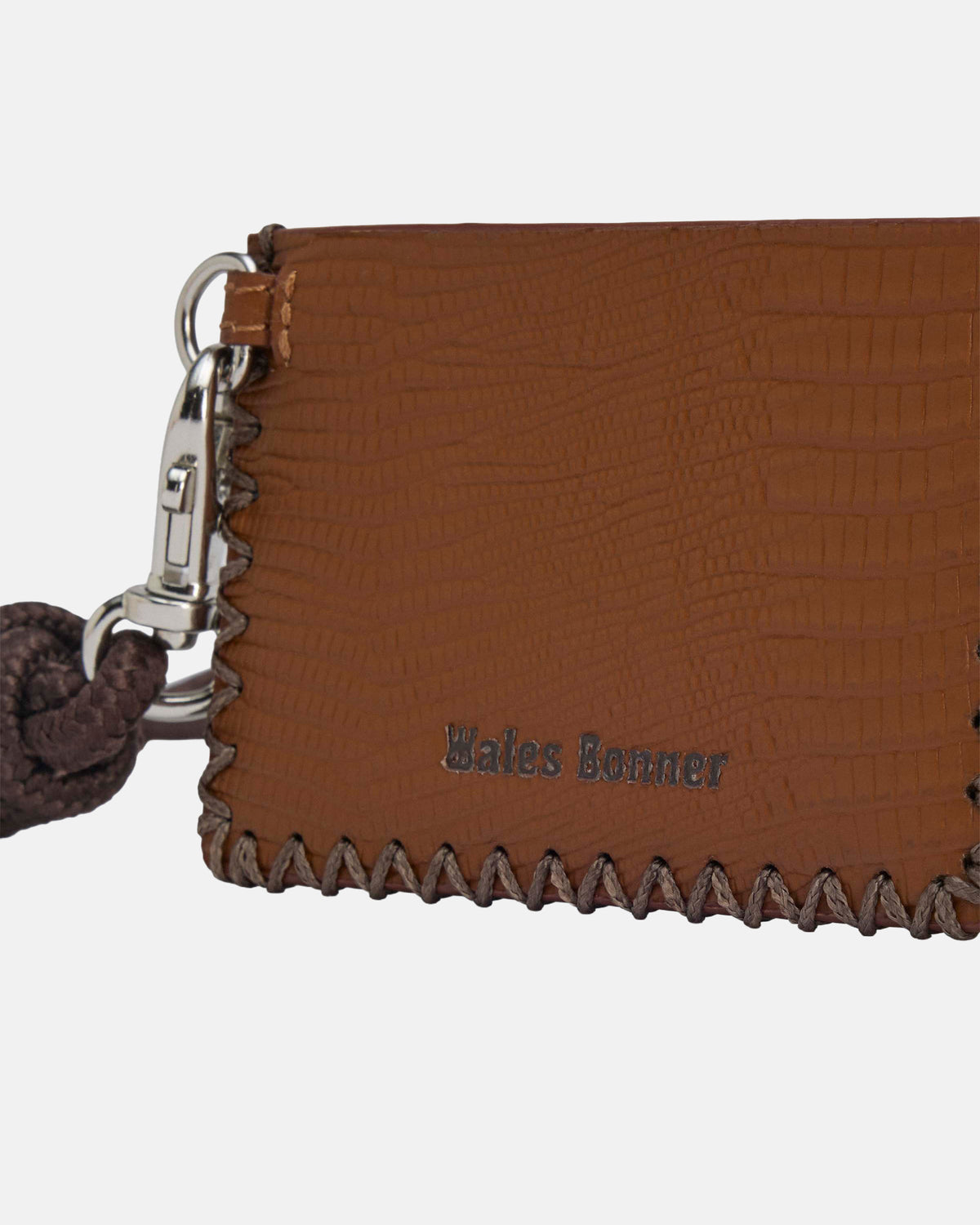 WB Lanyard Wallet in Dark Brown