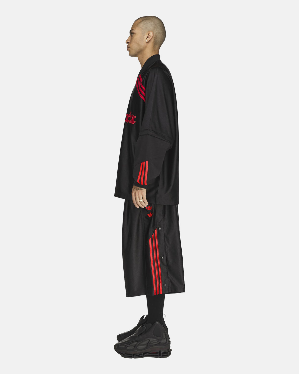 Willy Chavarria Dazzle Longsleeve Jersey in Black