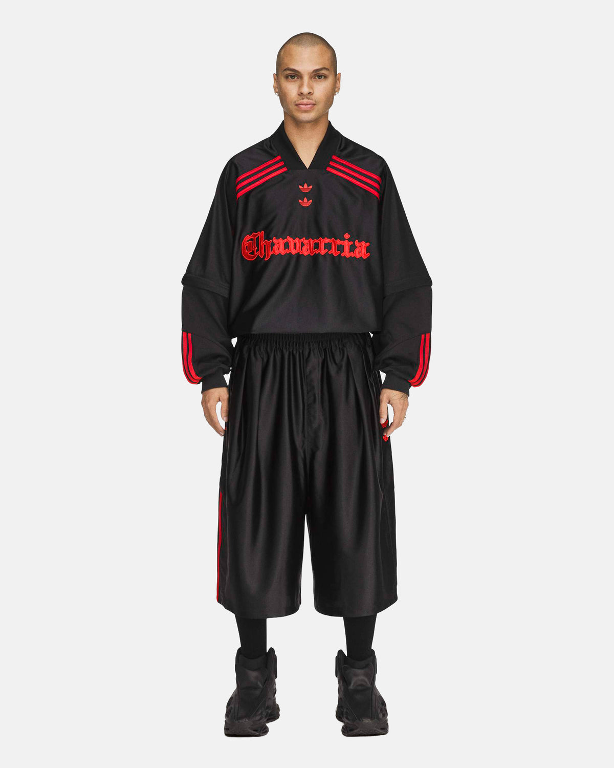 Willy Chavarria Dazzle Shorts in Black