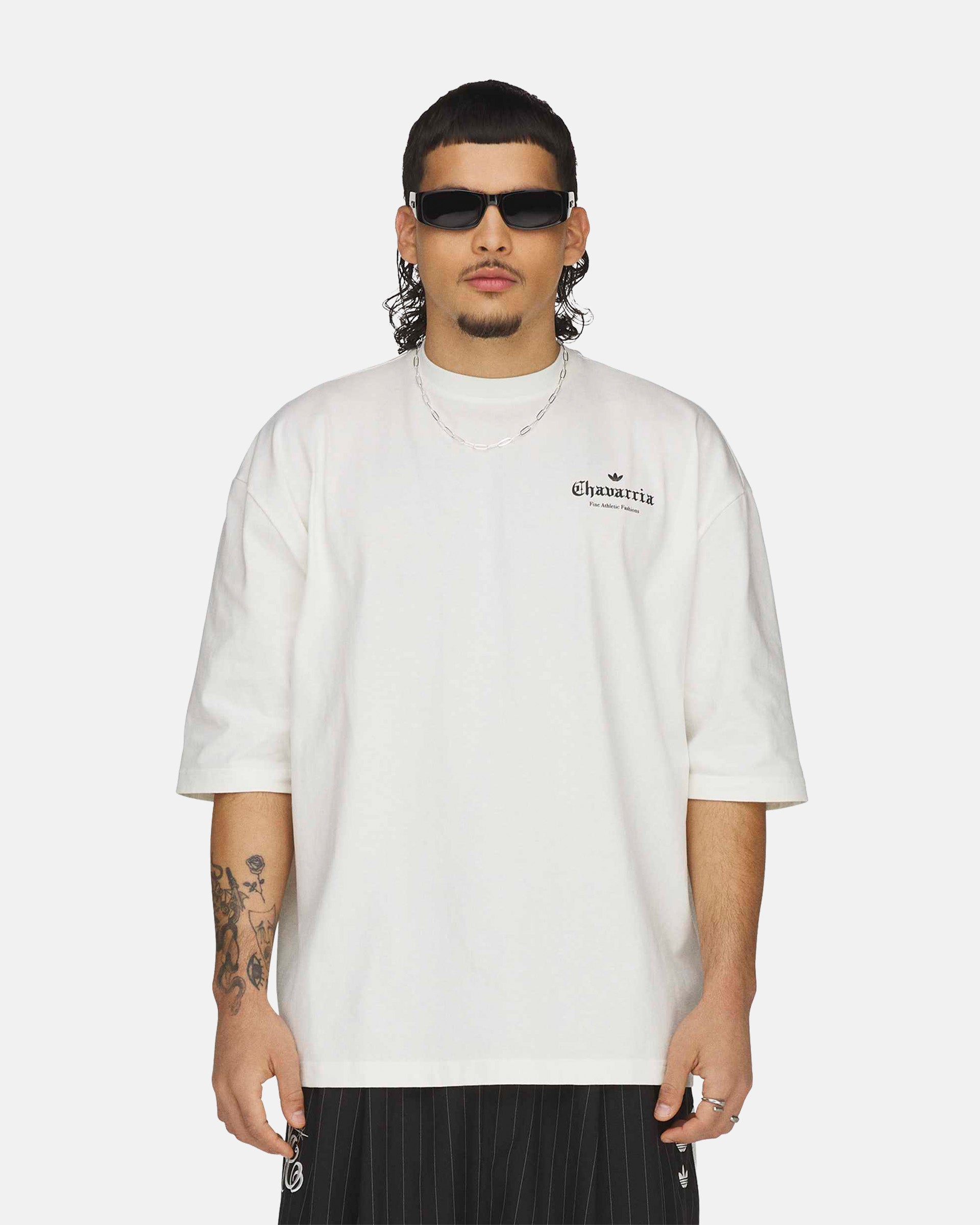 Willy Chavarria Logo Tee in Off White