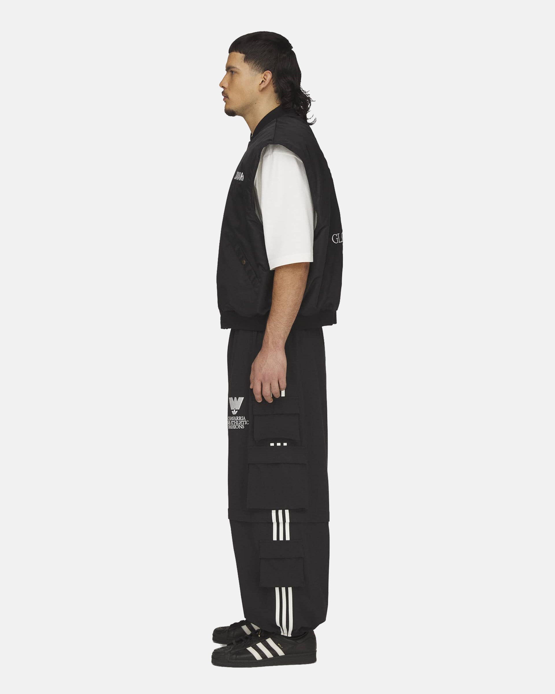 Willy Chavarria Padded Vest in Black
