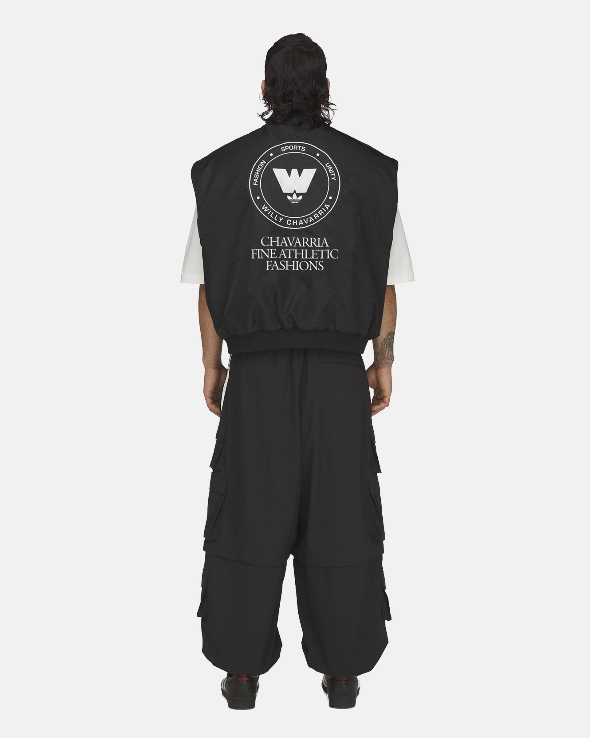 Willy Chavarria Padded Vest in Black