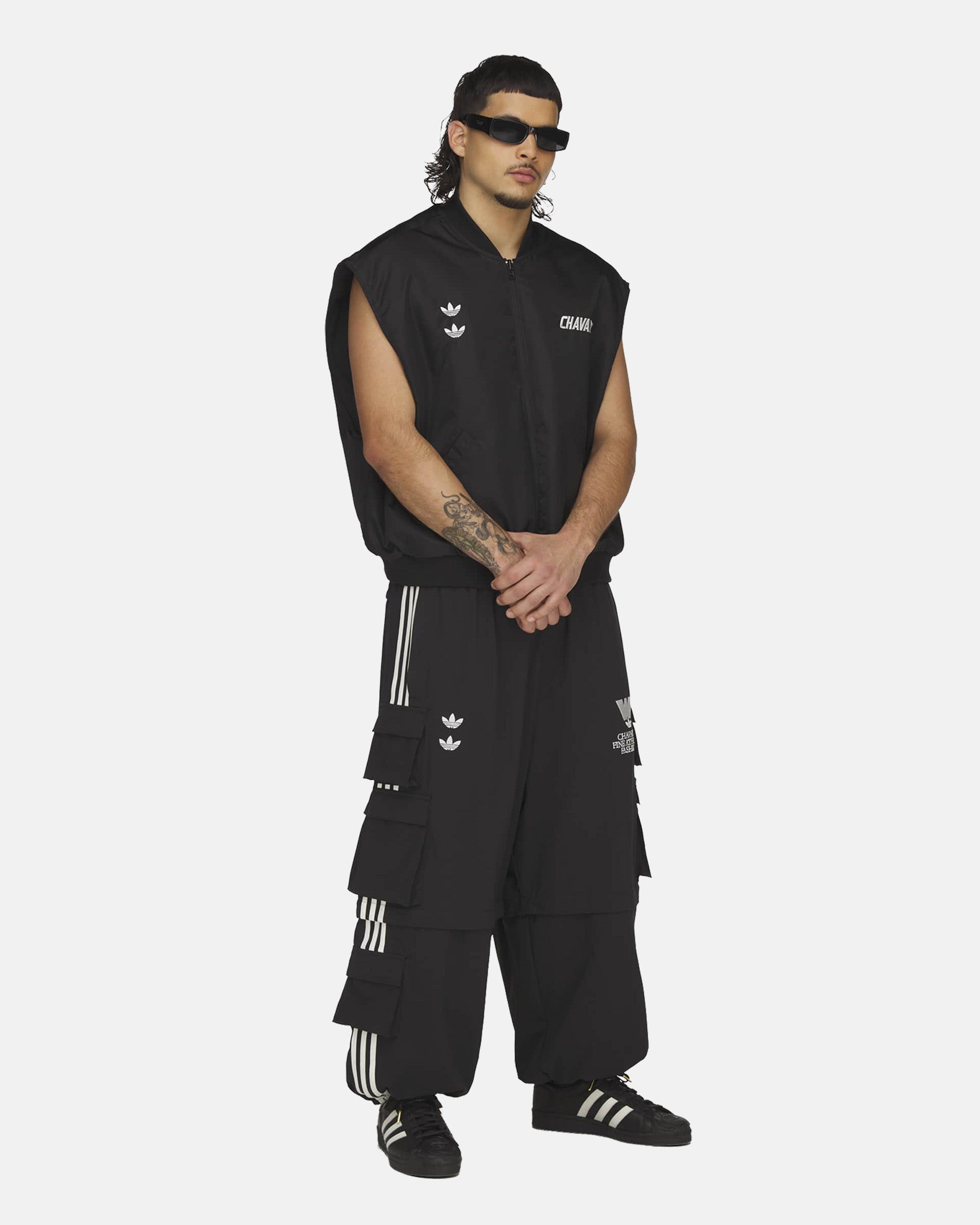 Willy Chavarria Padded Vest in Black