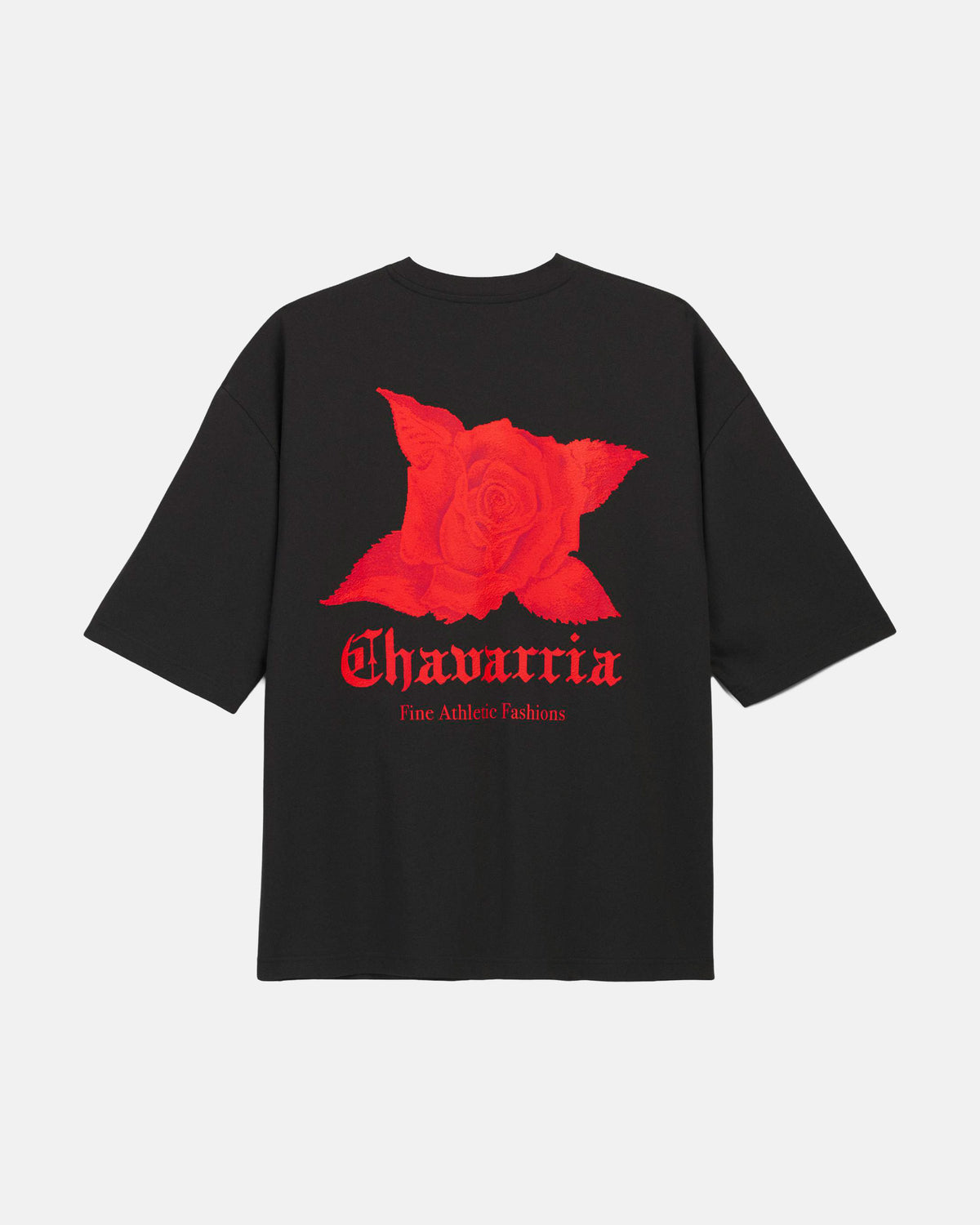 Willy Chavarria Rose Tee in Black