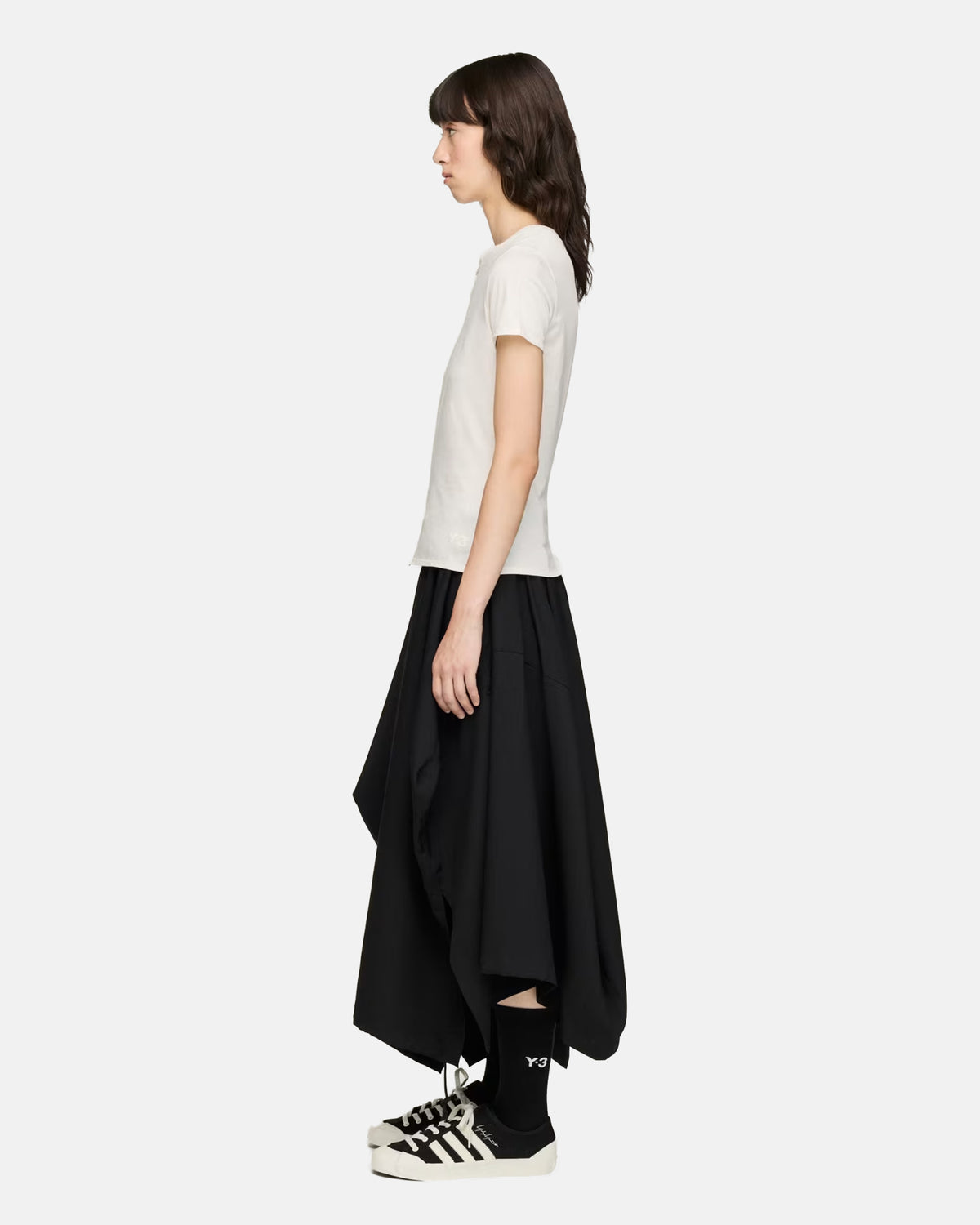Y-3 Fitted Tee in White