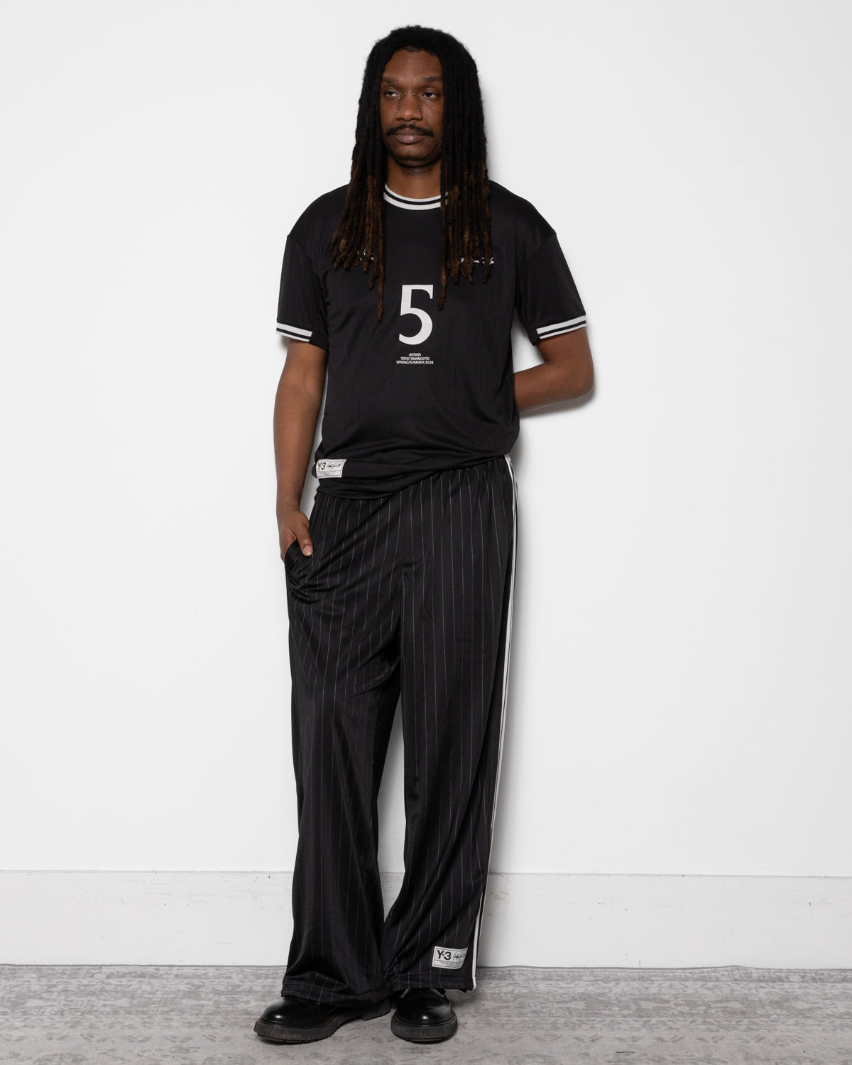 Y-3 Jude Bellingham Soccer S/S Jersey in Black