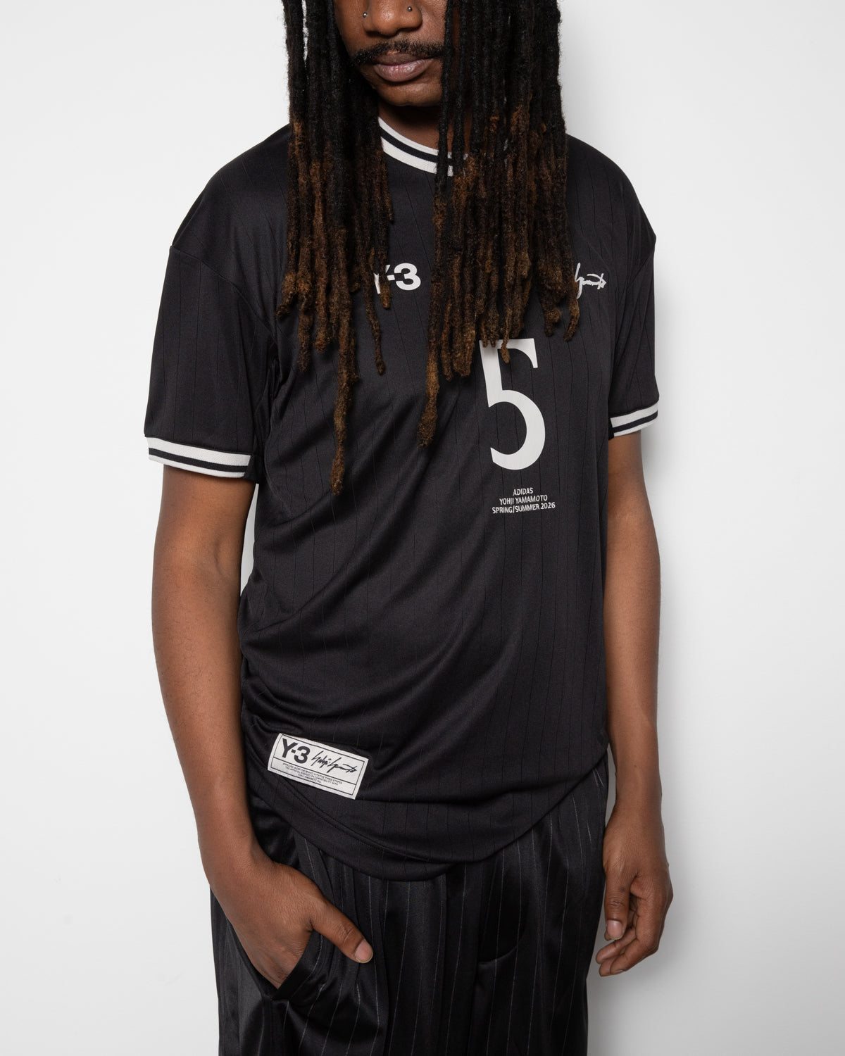 Y-3 Jude Bellingham Soccer S/S Jersey in Black