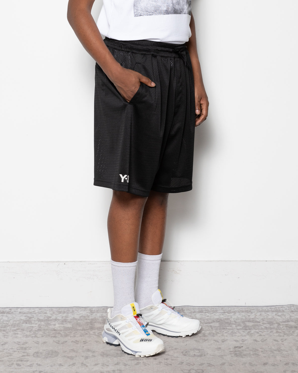 Y-3 Mesh Shorts in Black