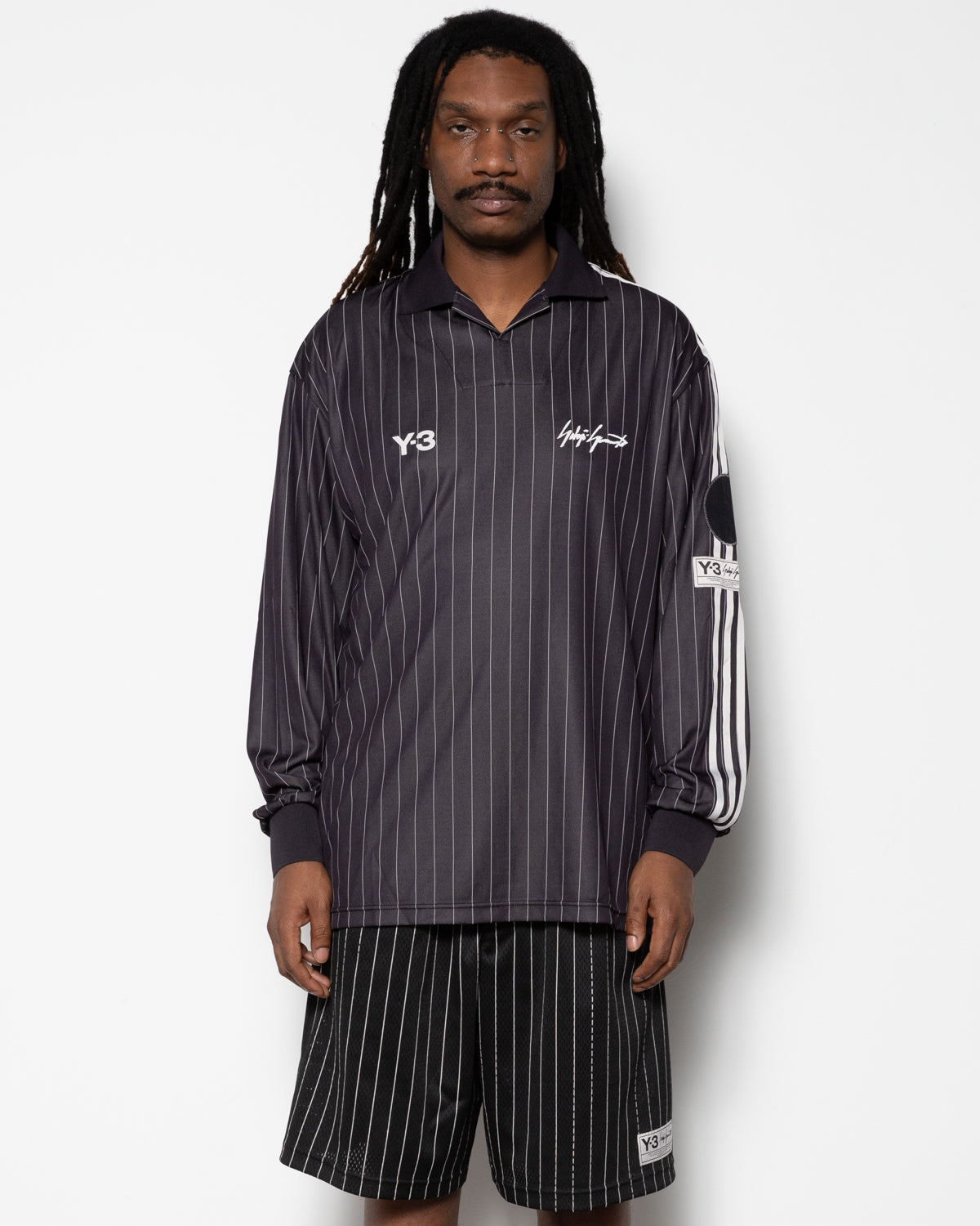 Y-3 Zinedine Zidane Soccer L/S Jersey in Black
