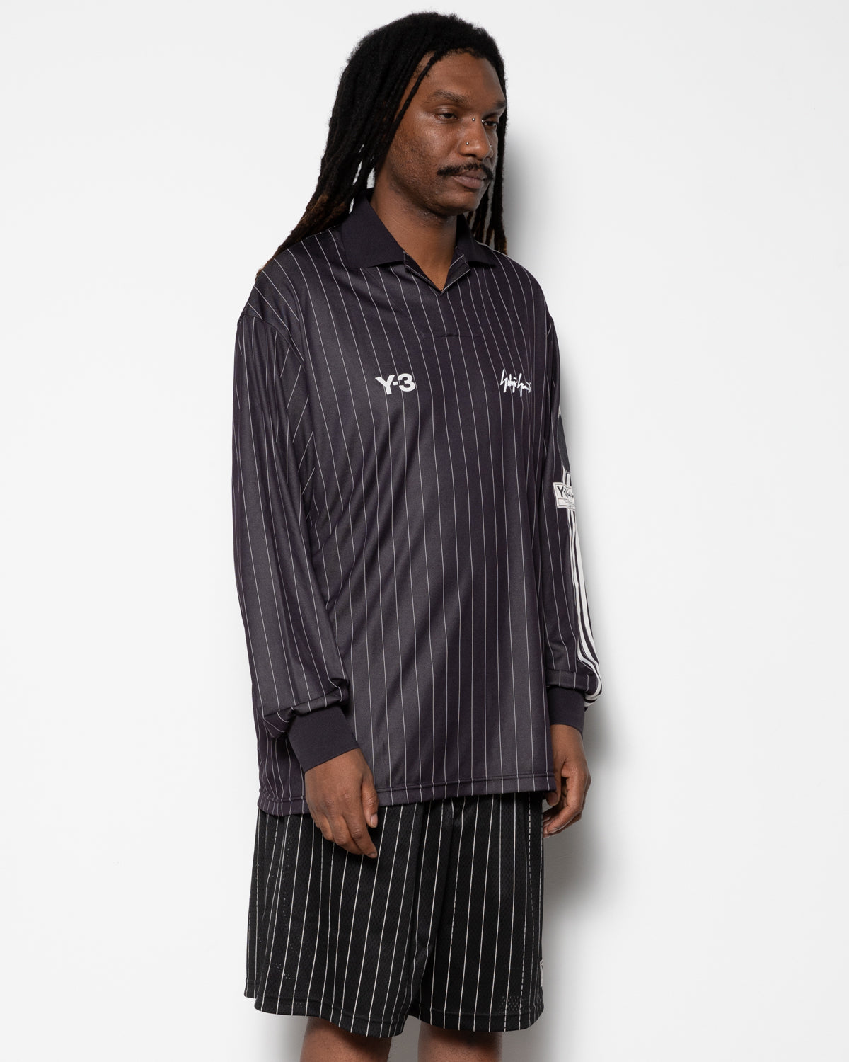 Y-3 Zinedine Zidane Soccer L/S Jersey in Black
