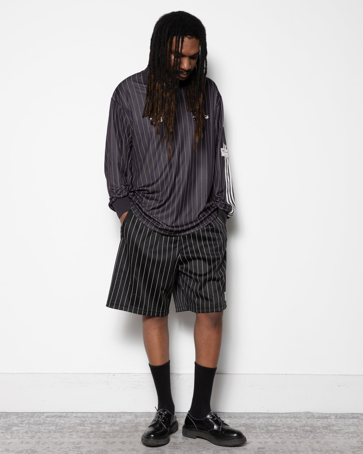 Y-3 Zinedine Zidane Soccer L/S Jersey in Black