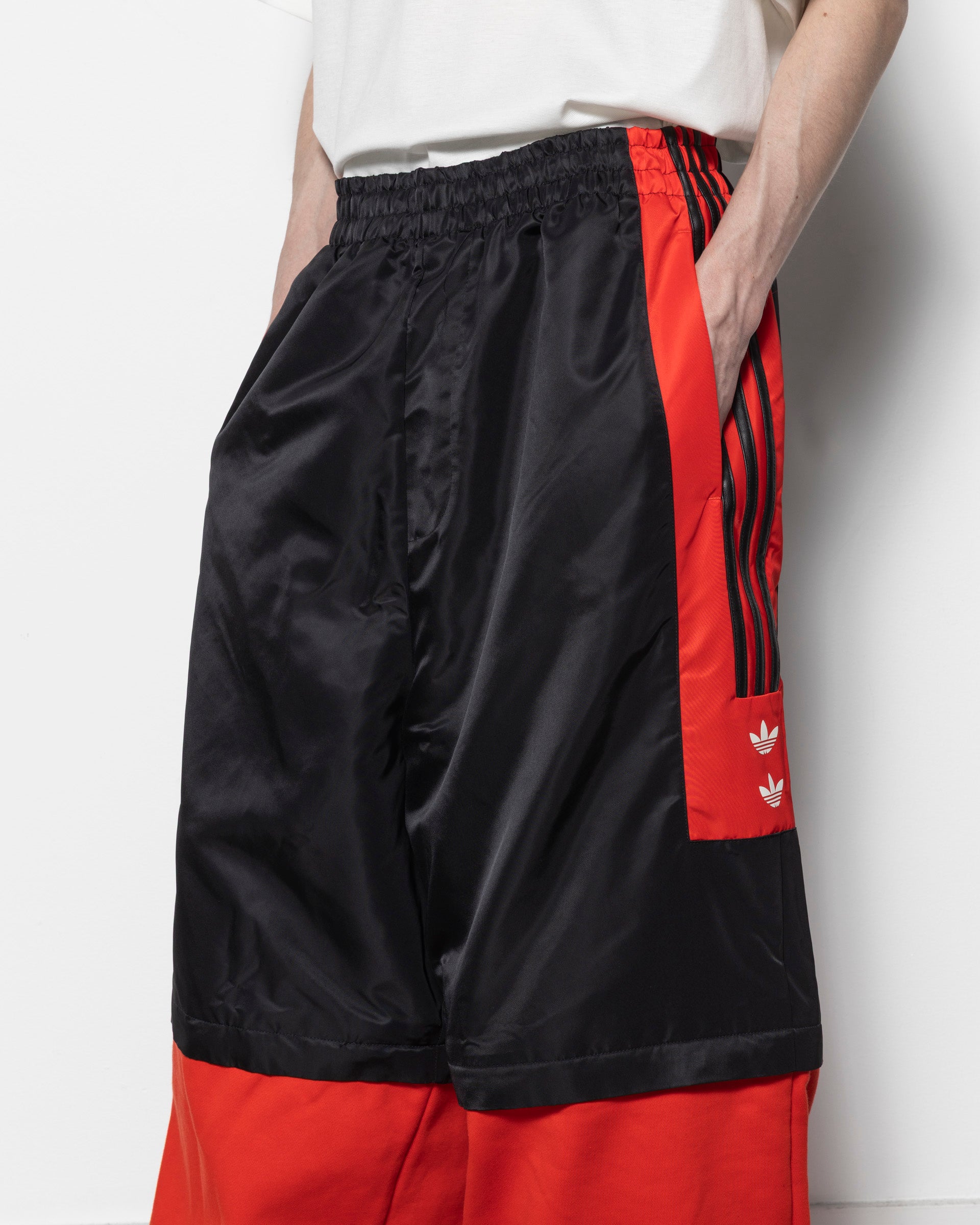 Adidas x Willy Chavarria Gomez Zip Off Pant in Black/Red