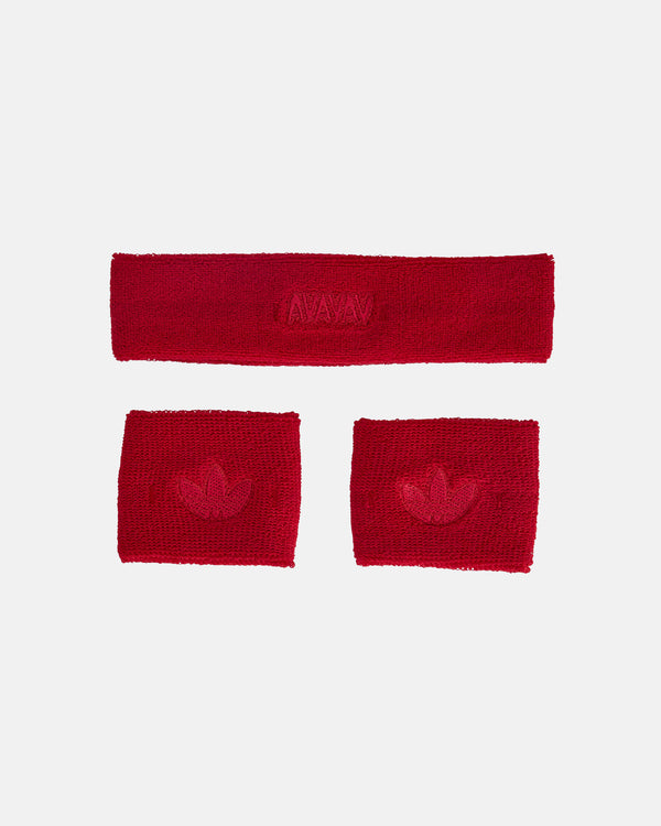 Adidas by AVAVAV Sweatband Set in Red