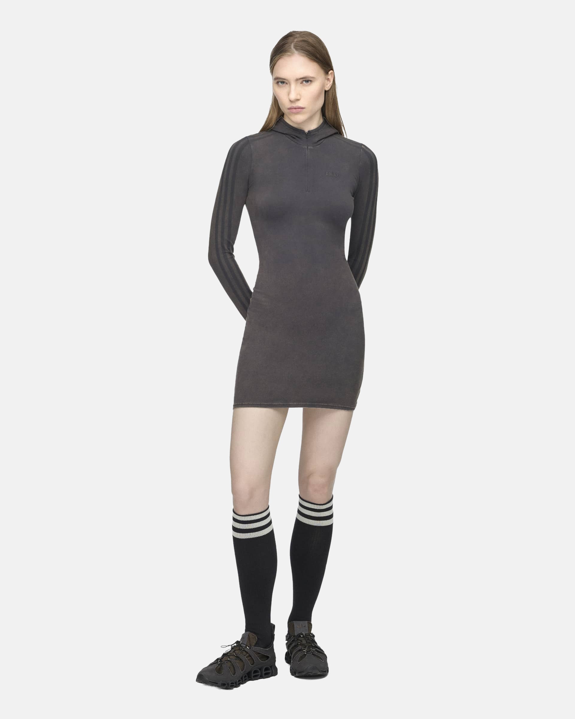 Adidas by AVAVAV T-Shirt Dress in Carbon