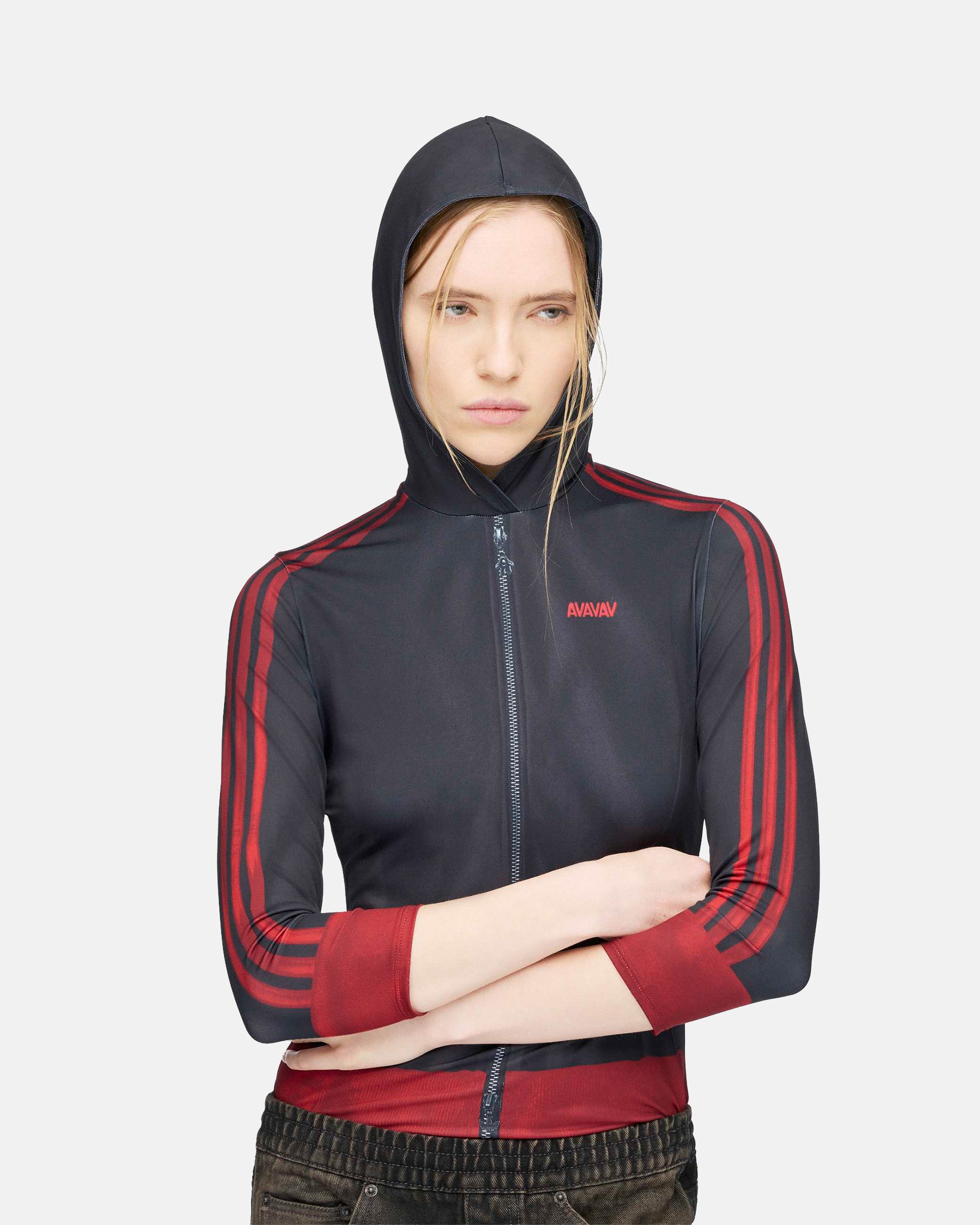 Adidas by AVAVAV Tracktop Baselayer Black and Red