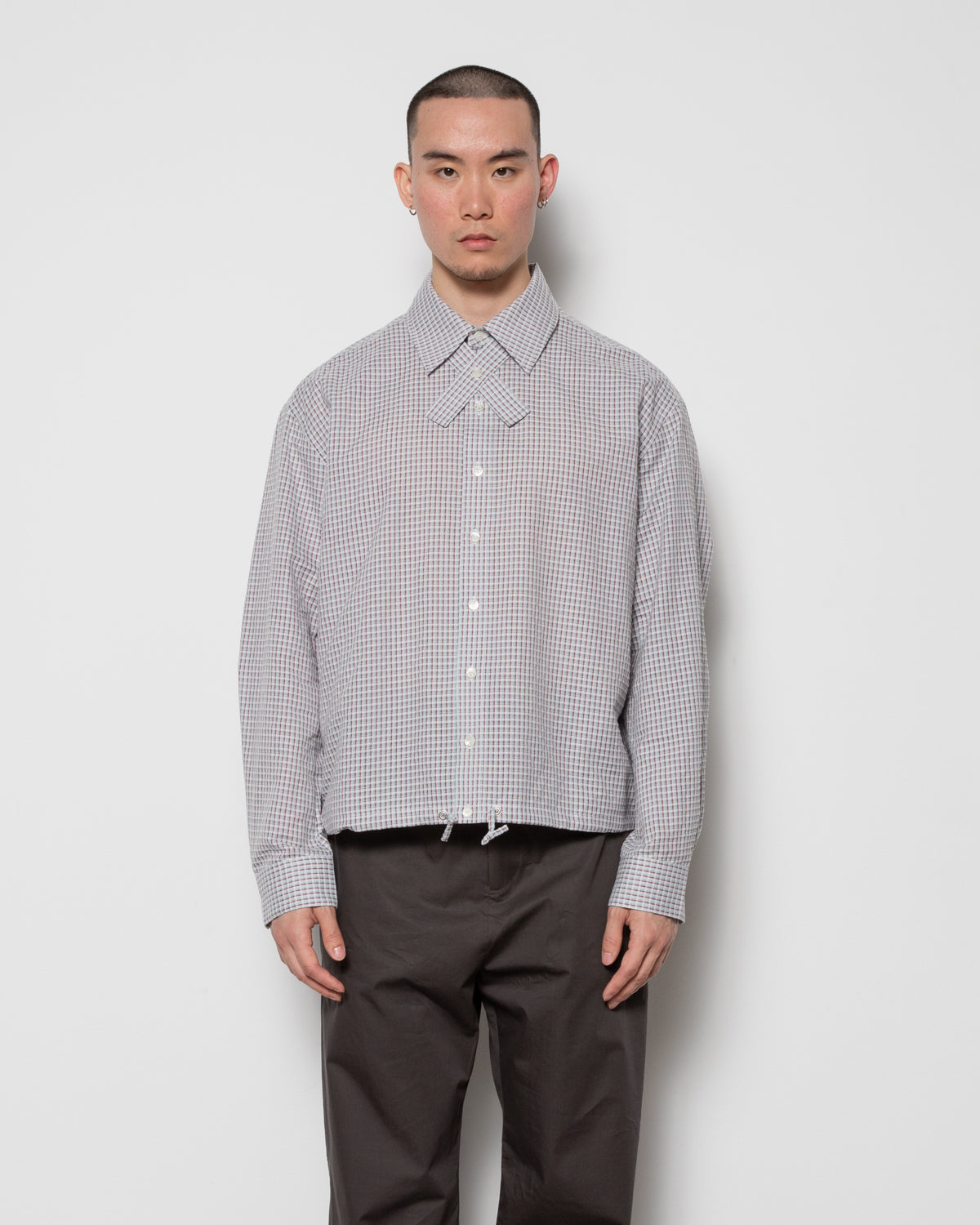 Cros Shirt in Light Blue Plaid