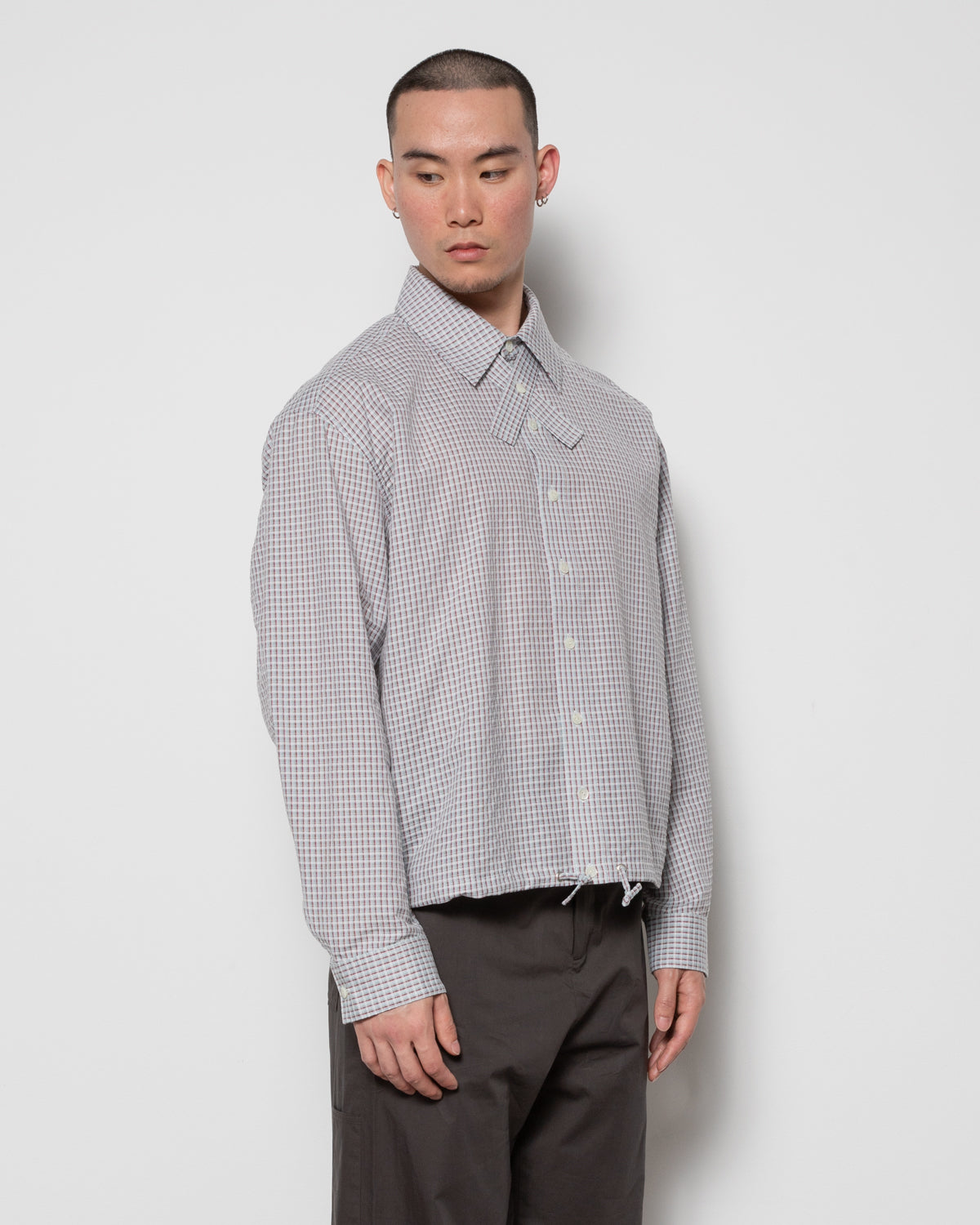 Cros Shirt in Light Blue Plaid