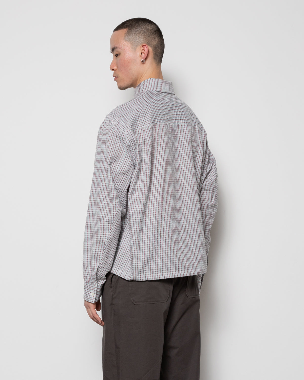 Cros Shirt in Light Blue Plaid