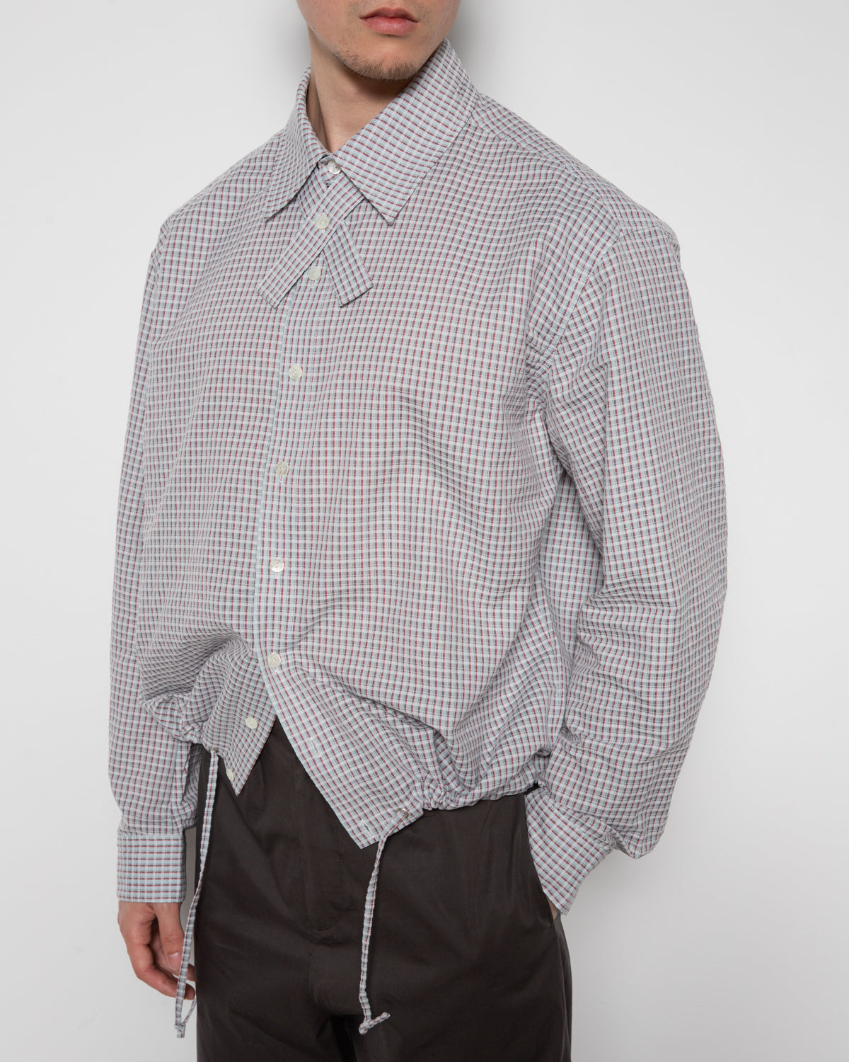 Cros Shirt in Light Blue Plaid