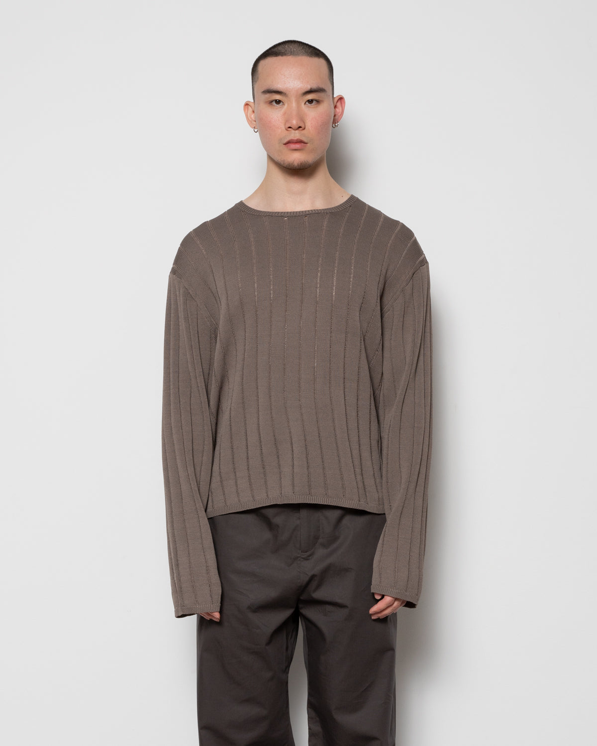 Natte Sweater in Dark Taupe