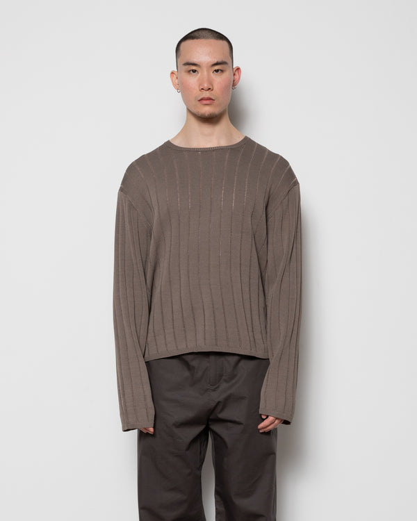 Natte Sweater in Dark Taupe