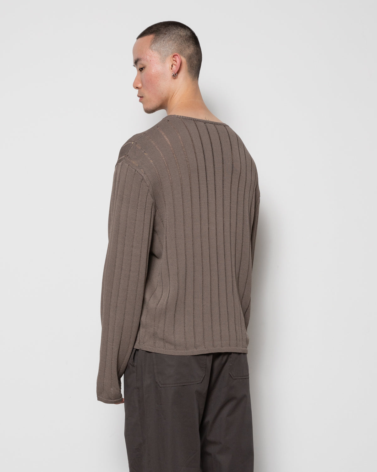 Natte Sweater in Dark Taupe