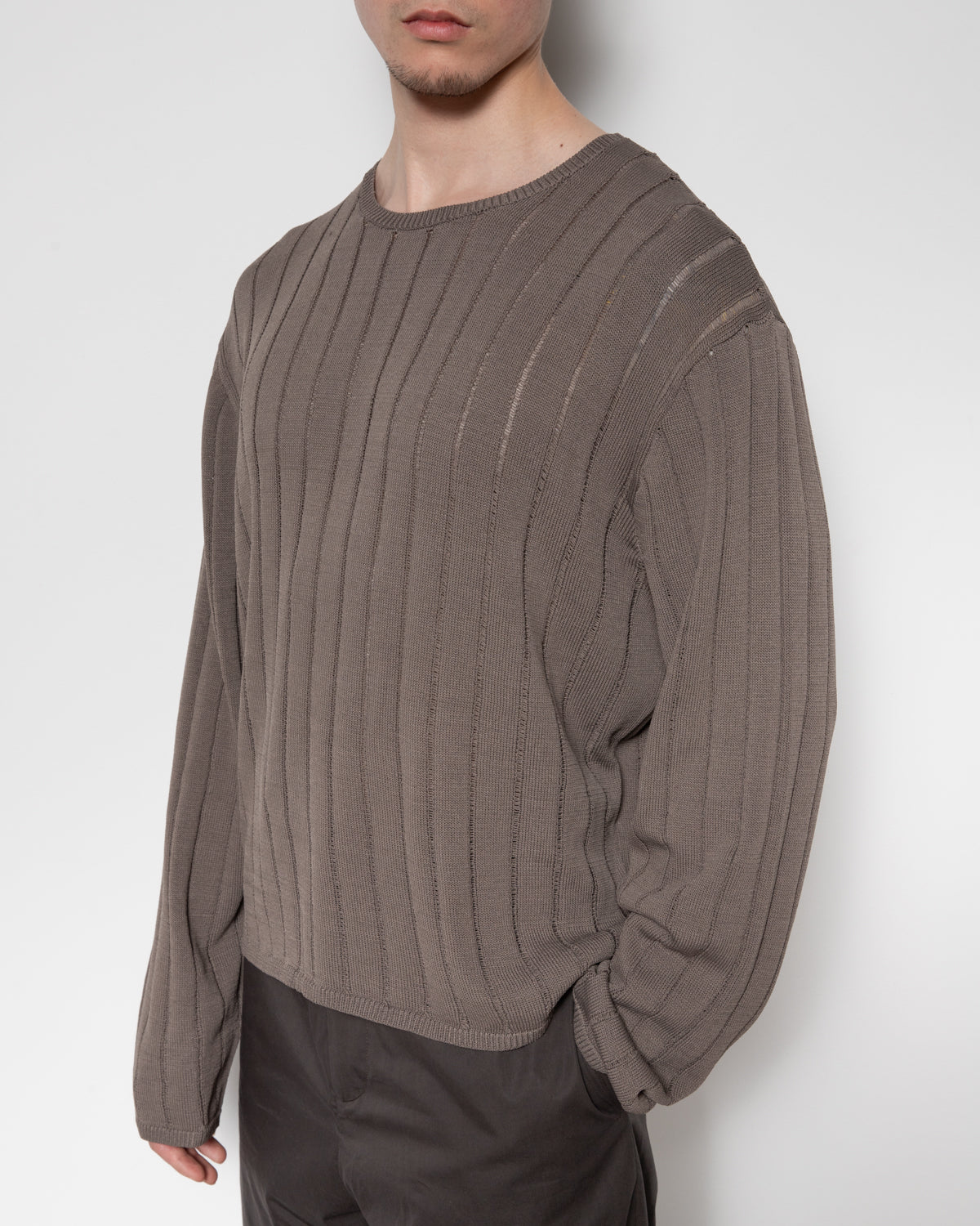 Natte Sweater in Dark Taupe