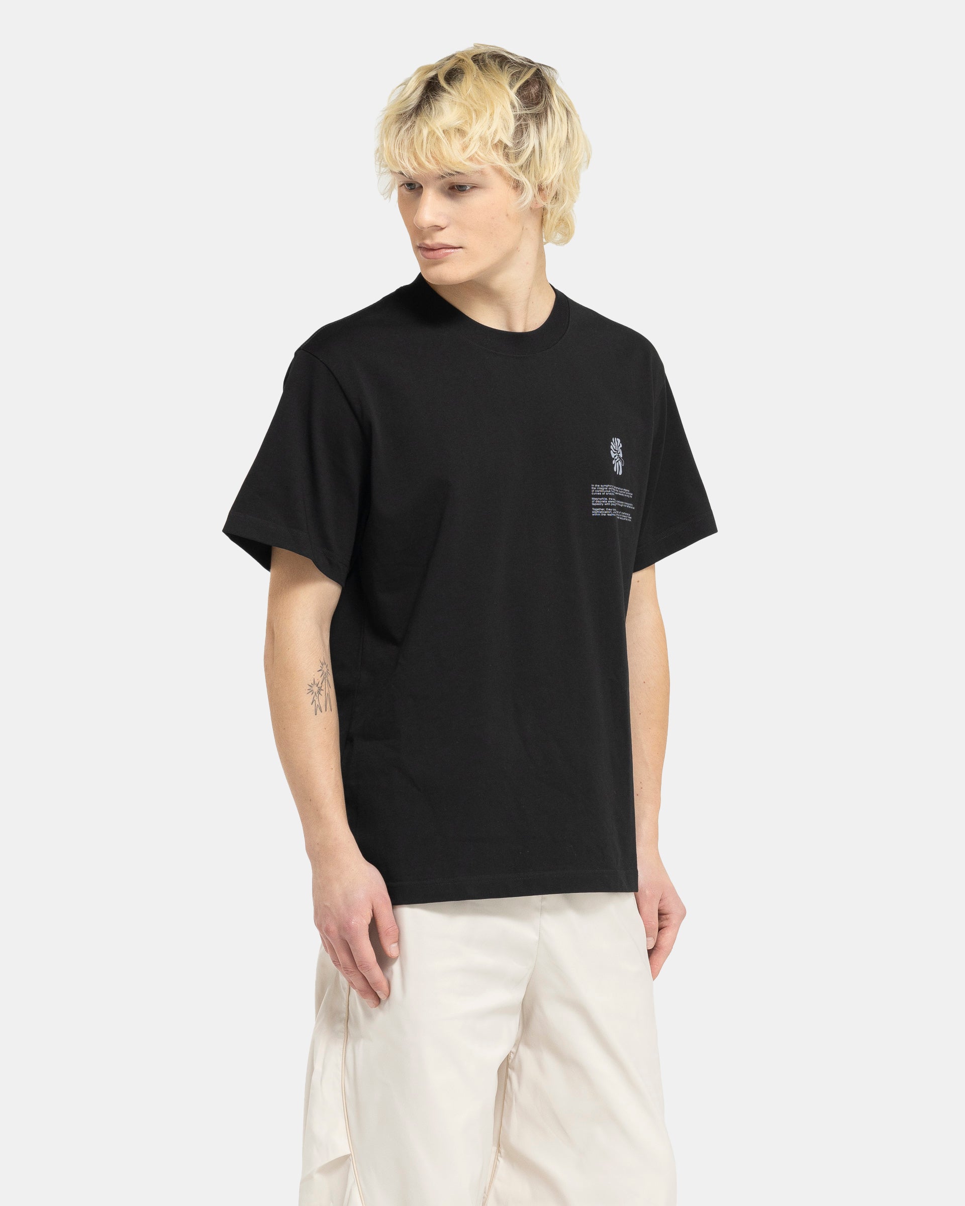 Archipelago Print SS T-Shirt in Black