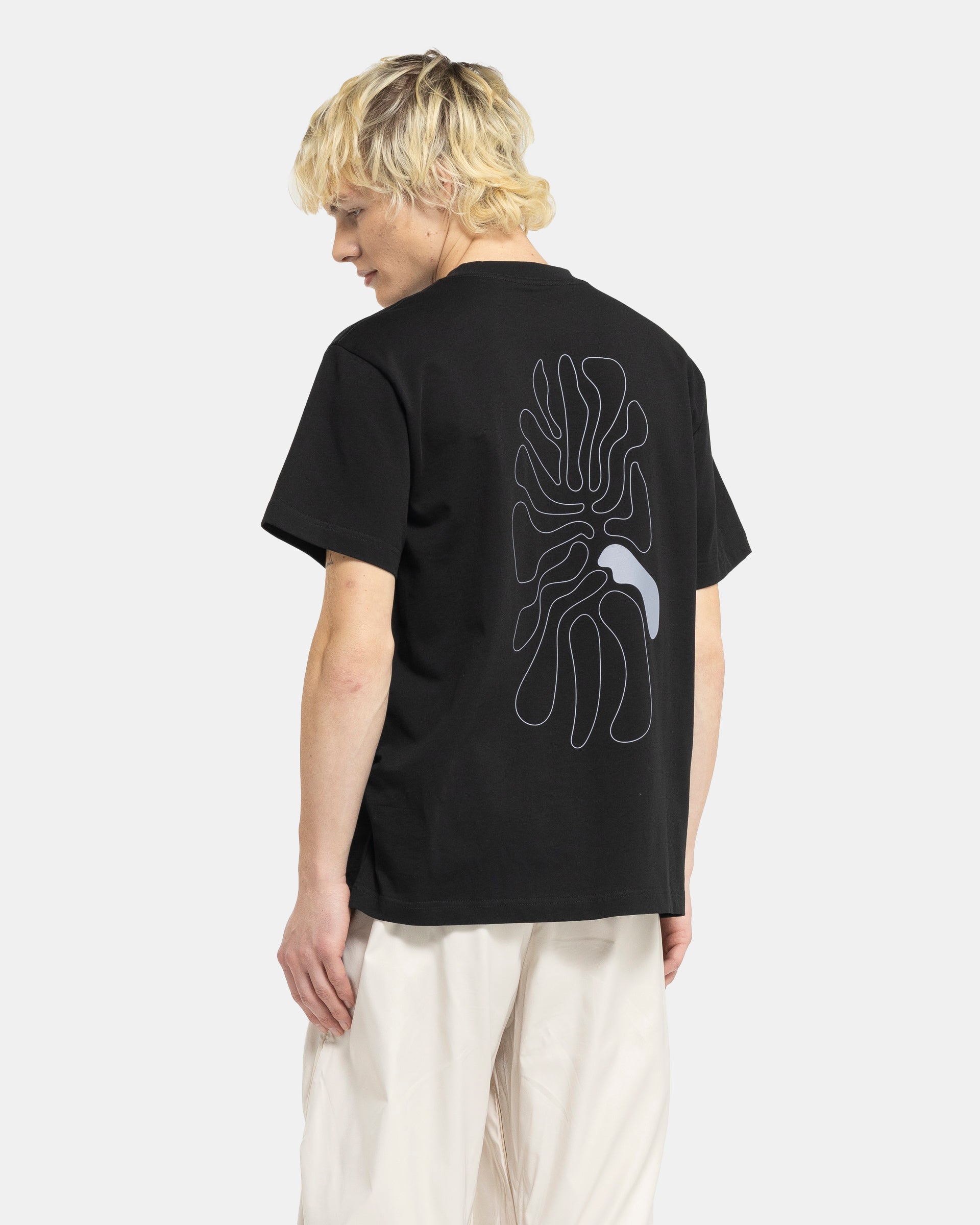 Archipelago Print SS T-Shirt in Black