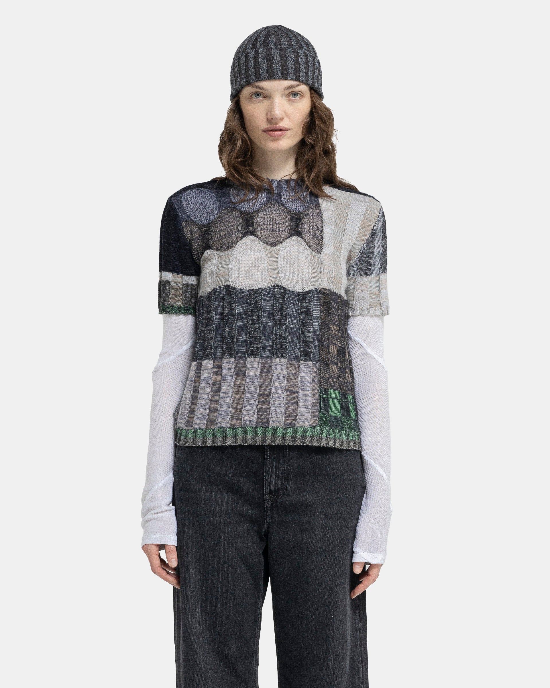 Aurora Knit T-Shirt in Fumes