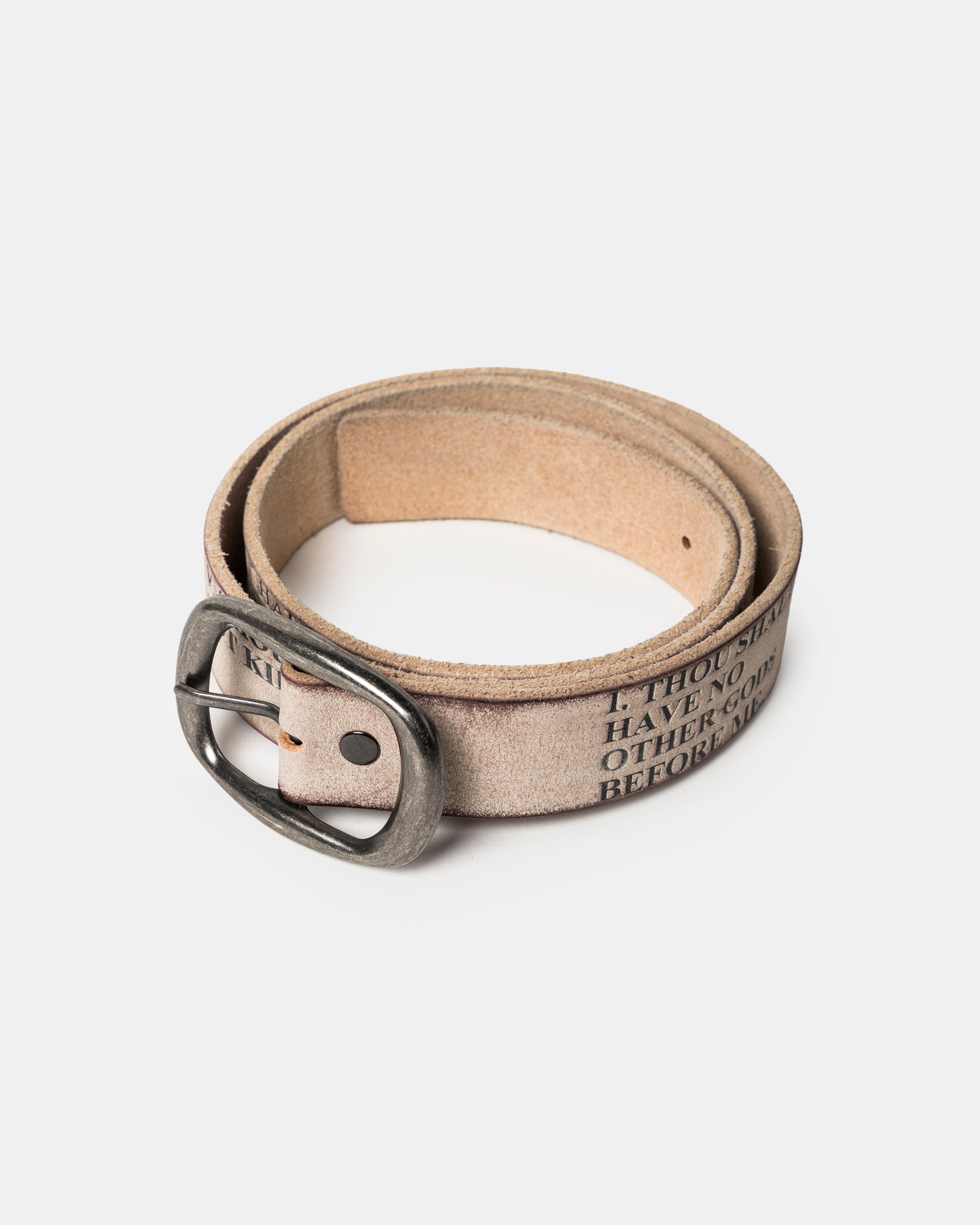 10 Commandments Belt in Vintage White