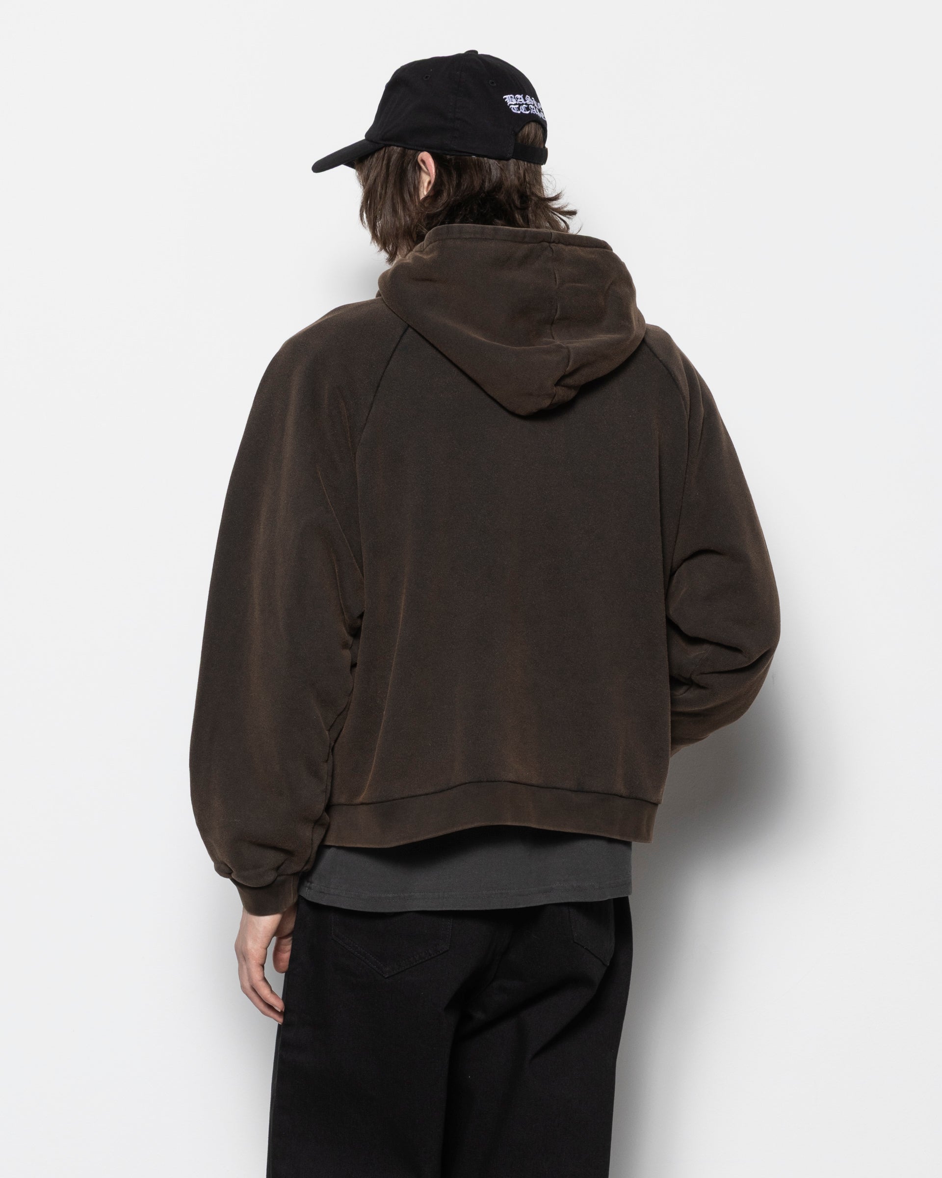 BC Zip Hoodie in Washed Brown