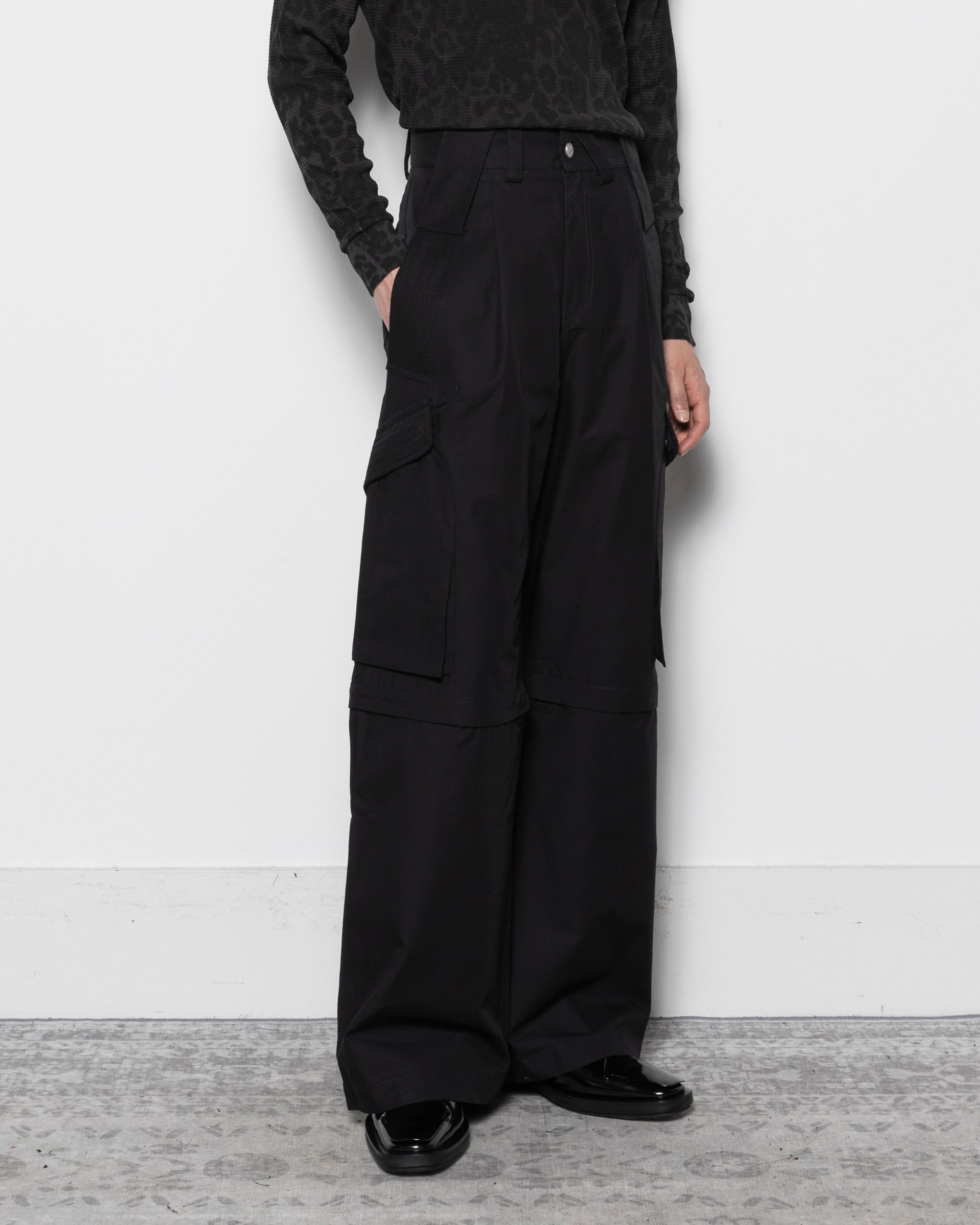 Dolly Cargo Pants in Jet Black