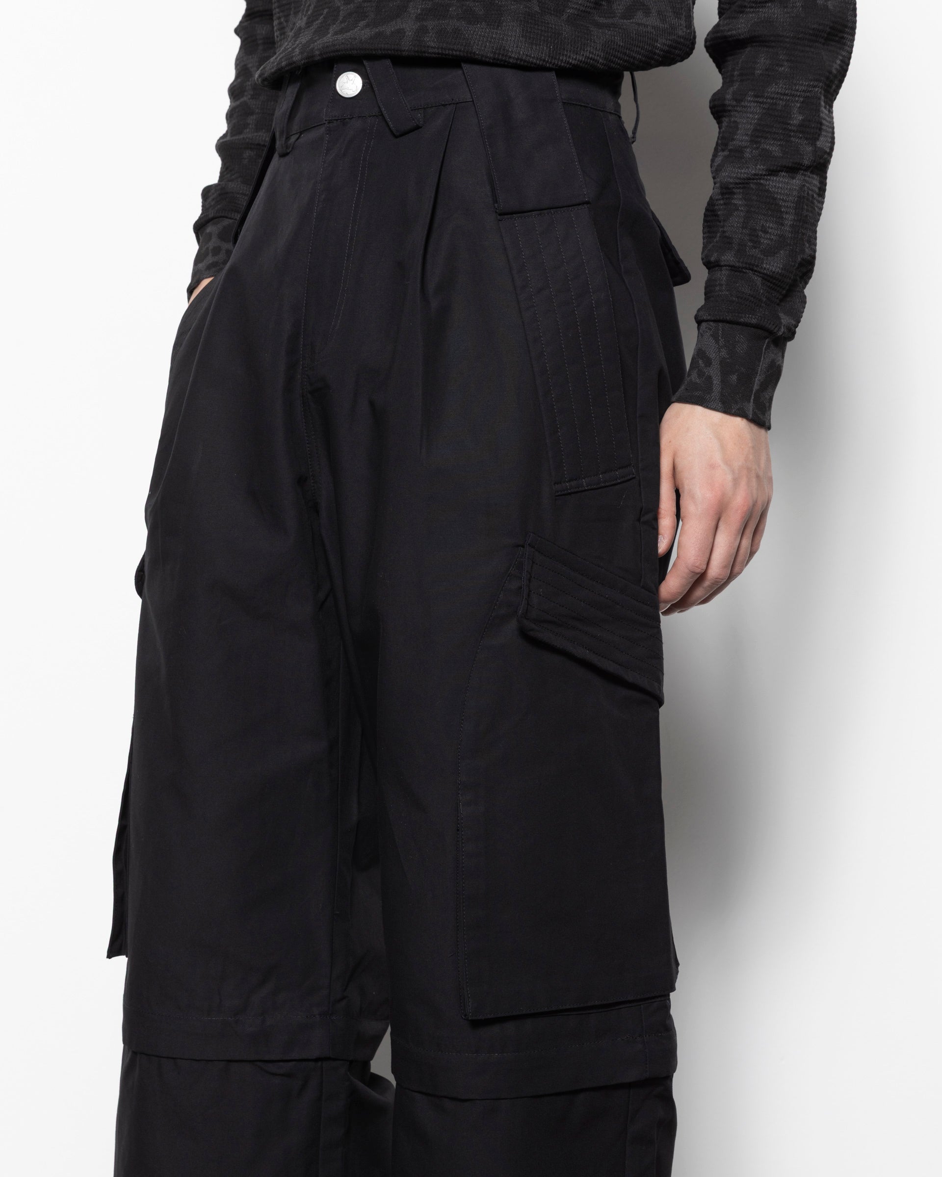 Dolly Cargo Pants in Jet Black