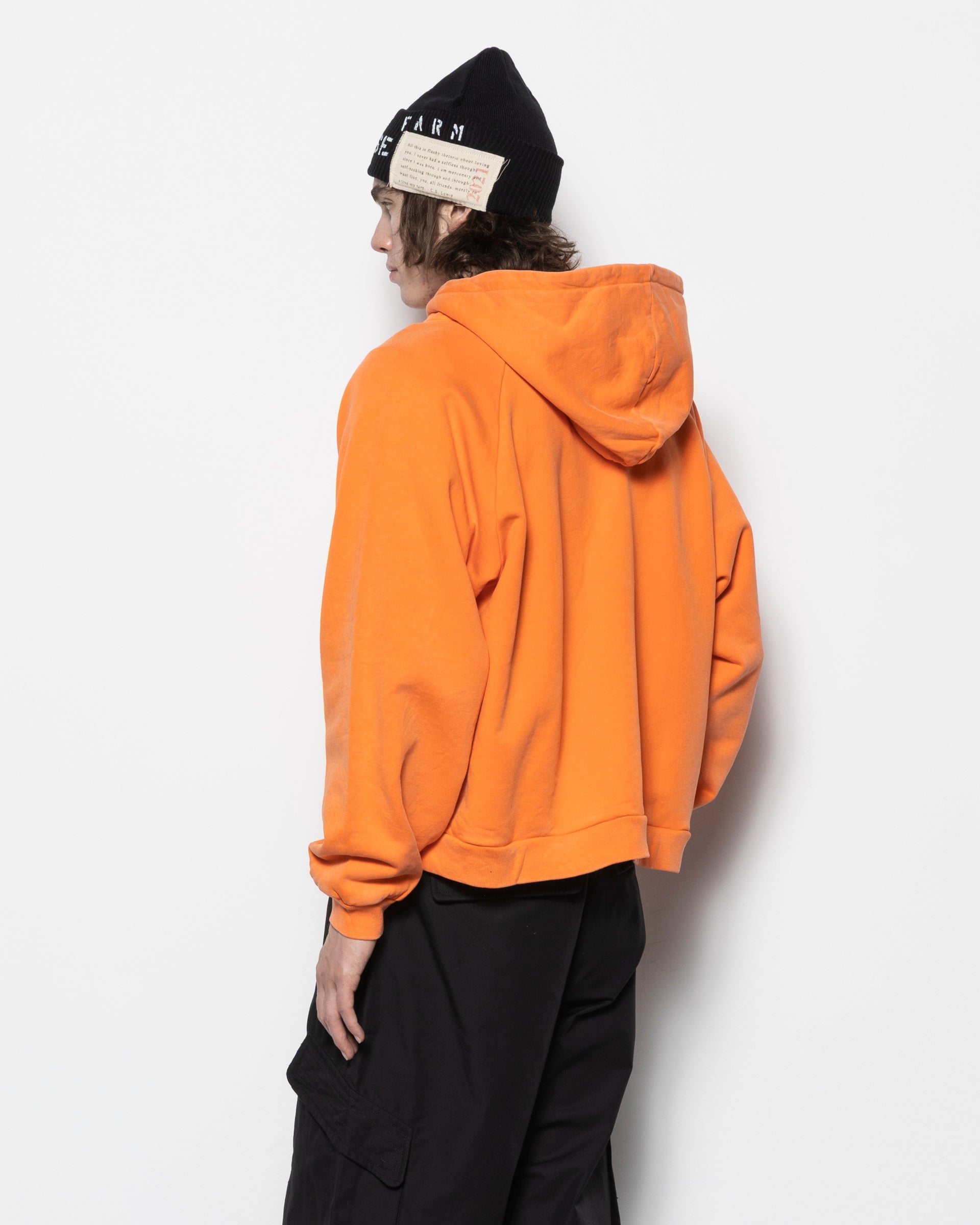 Dweller Zip Hoodie in Orange