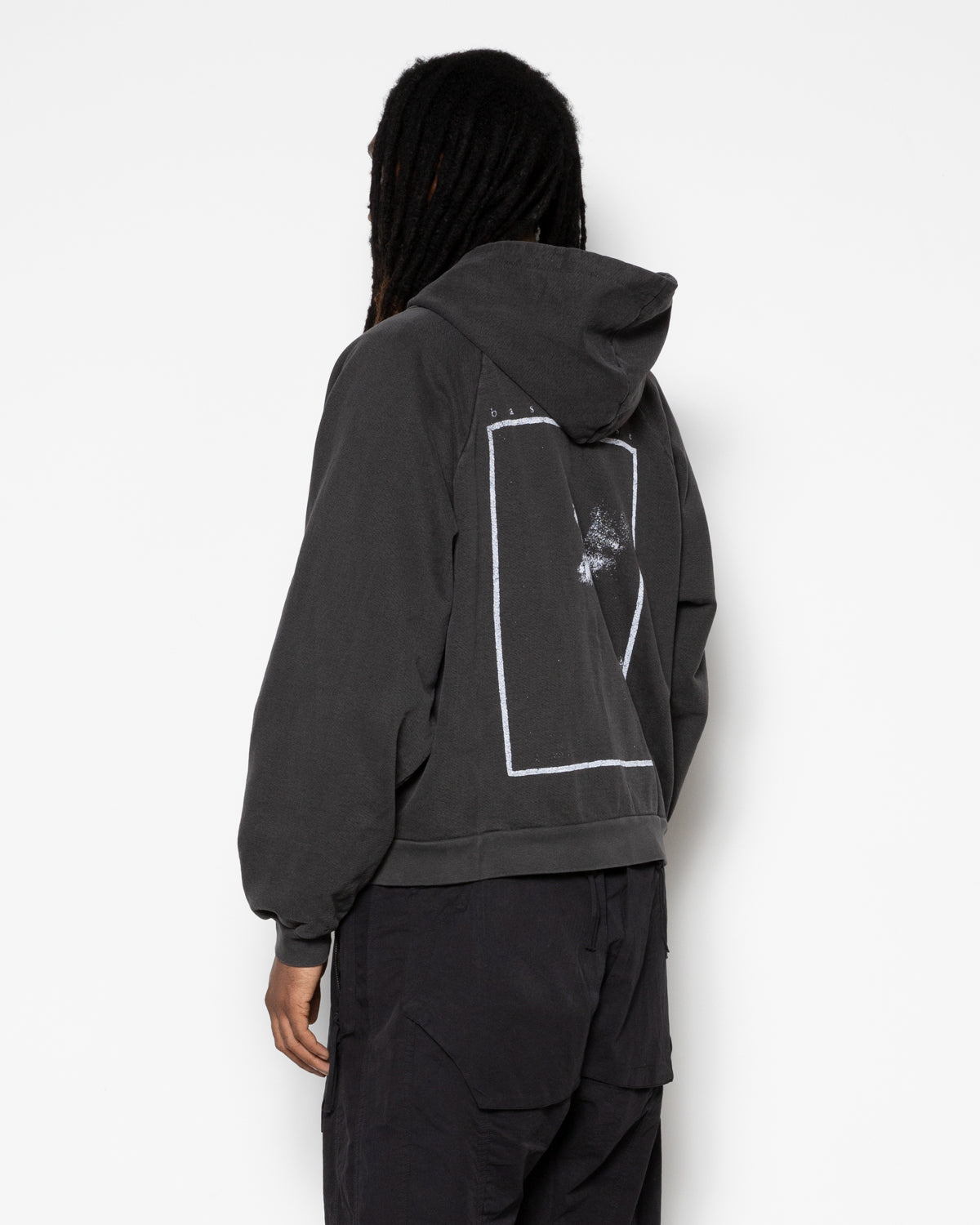 Antennae Zip Hoodie in Vintage Black