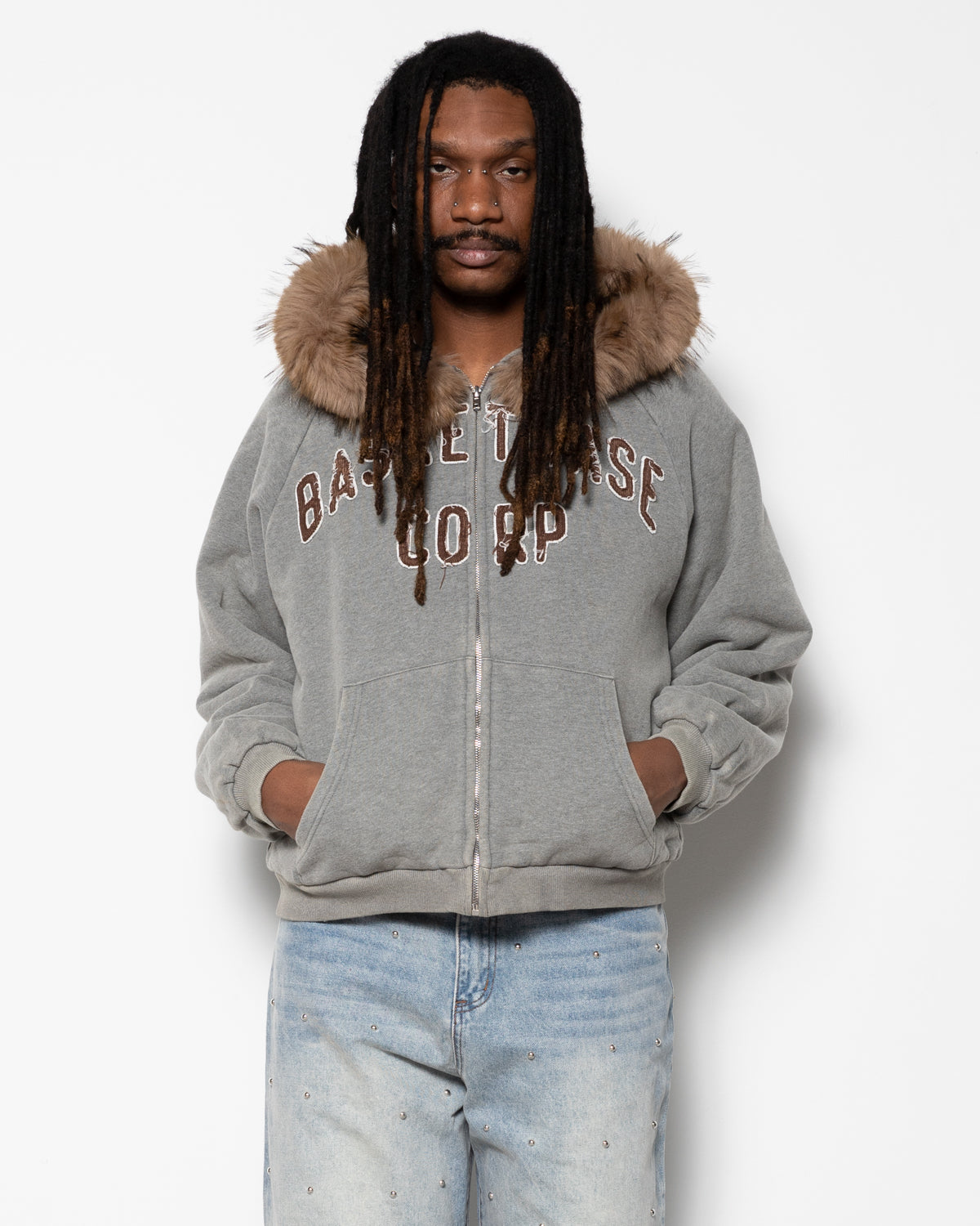 BC Corp Lined Zip-up in Ash Grey