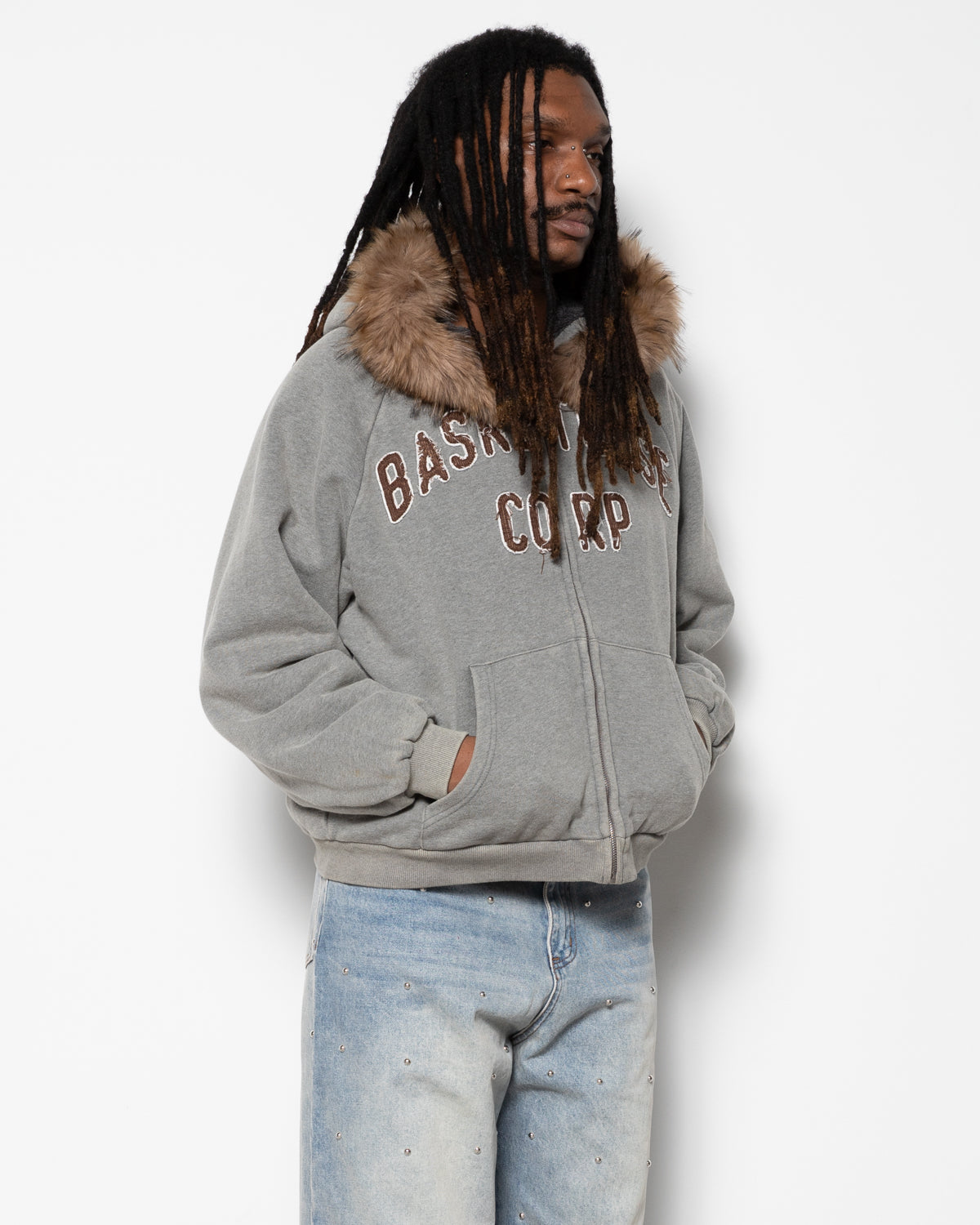 BC Corp Lined Zip-up in Ash Grey