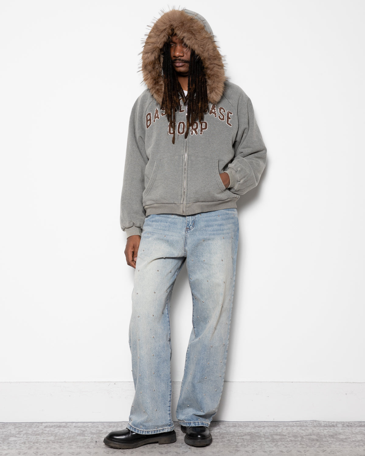 BC Corp Lined Zip-up in Ash Grey