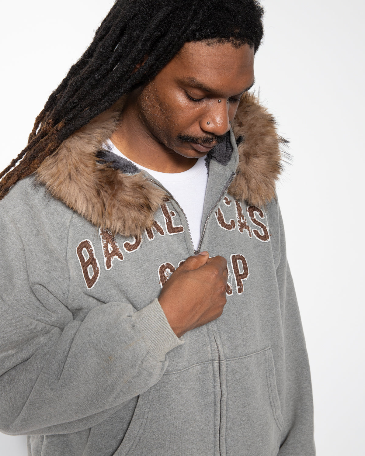 BC Corp Lined Zip-up in Ash Grey