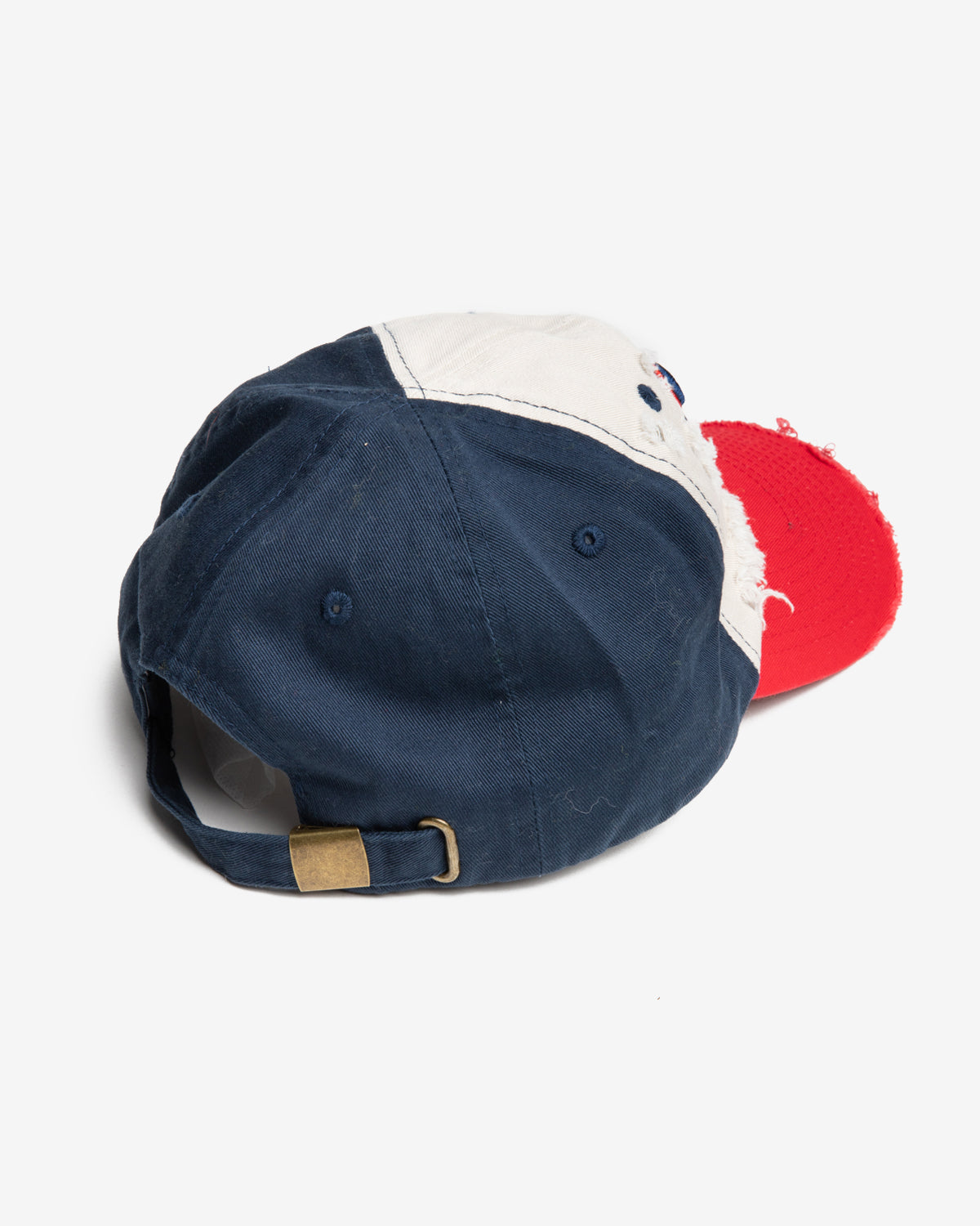 B Cap in Red and Cream