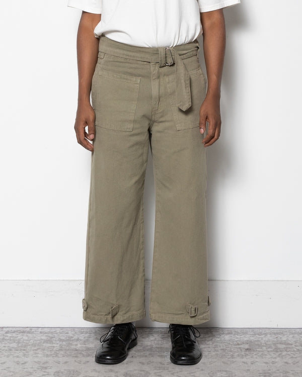 Belted Fatigues in Military Green