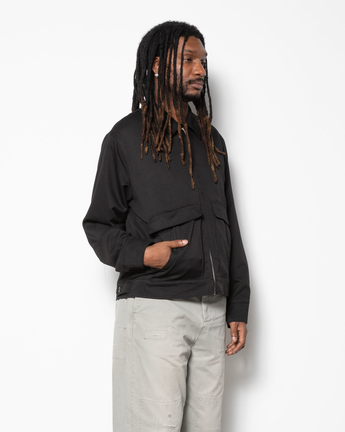 BigMac Silk Lined Jacket in Jet Black