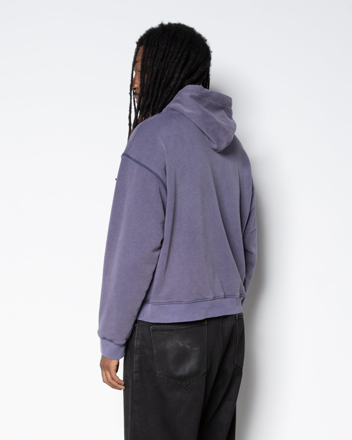 Charms Thermal Lined Pullover in Washed Navy