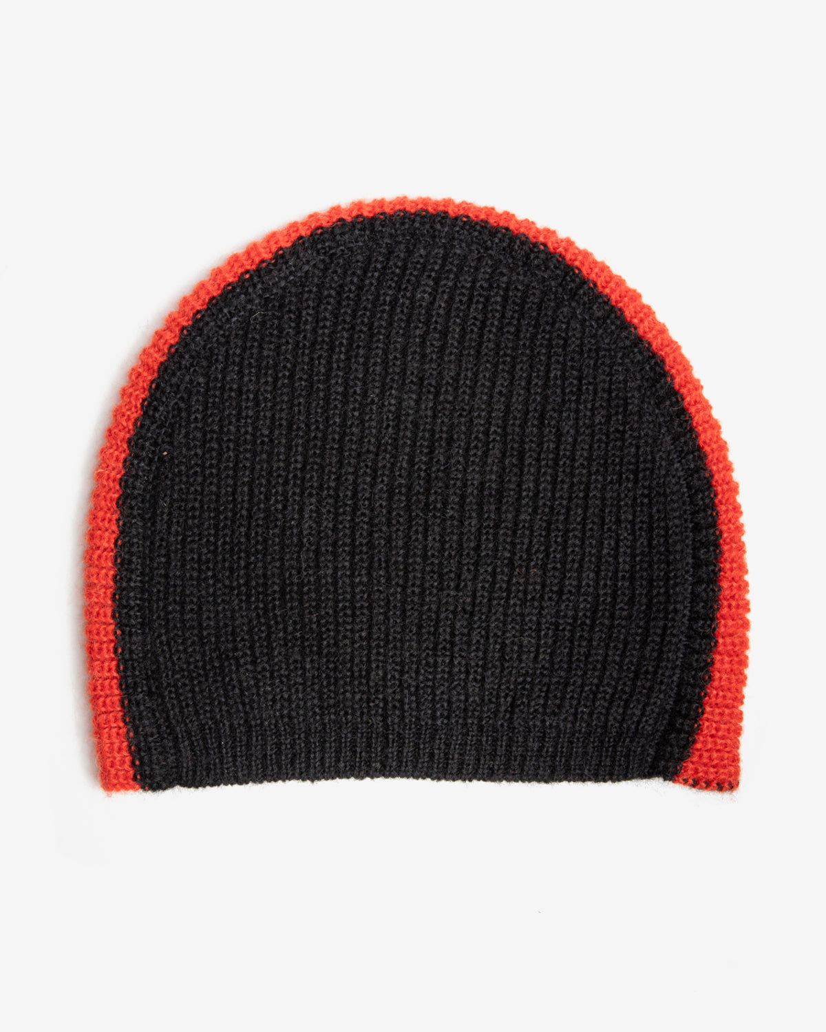 Faux Knit Skully in Black and Red
